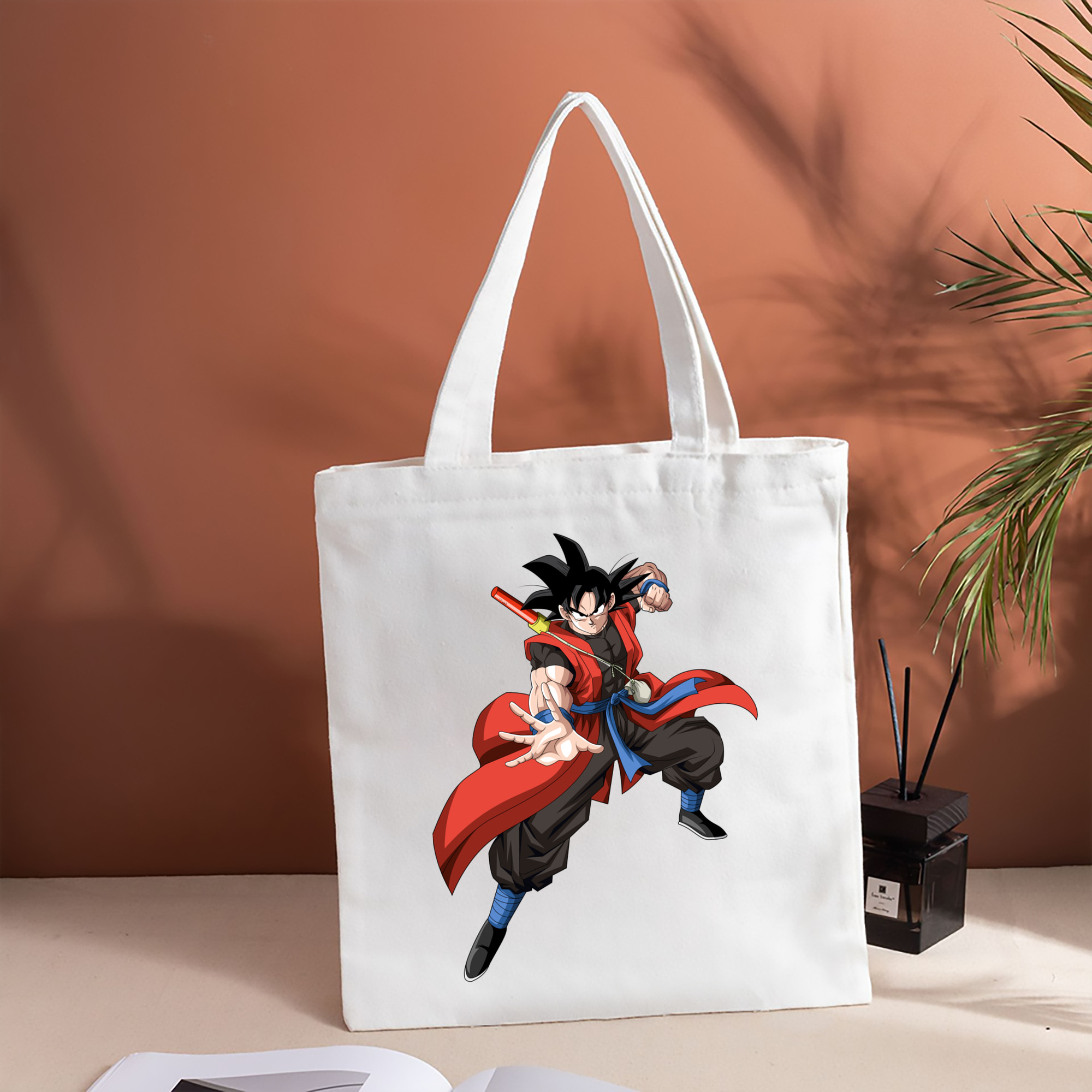 ドラゴンボール 孫悟空（そん ごくう）Son Goku カカロット DRAGON BALL Kakarotto 縦型キャンバス生地手提げバッグ　トートバッグ