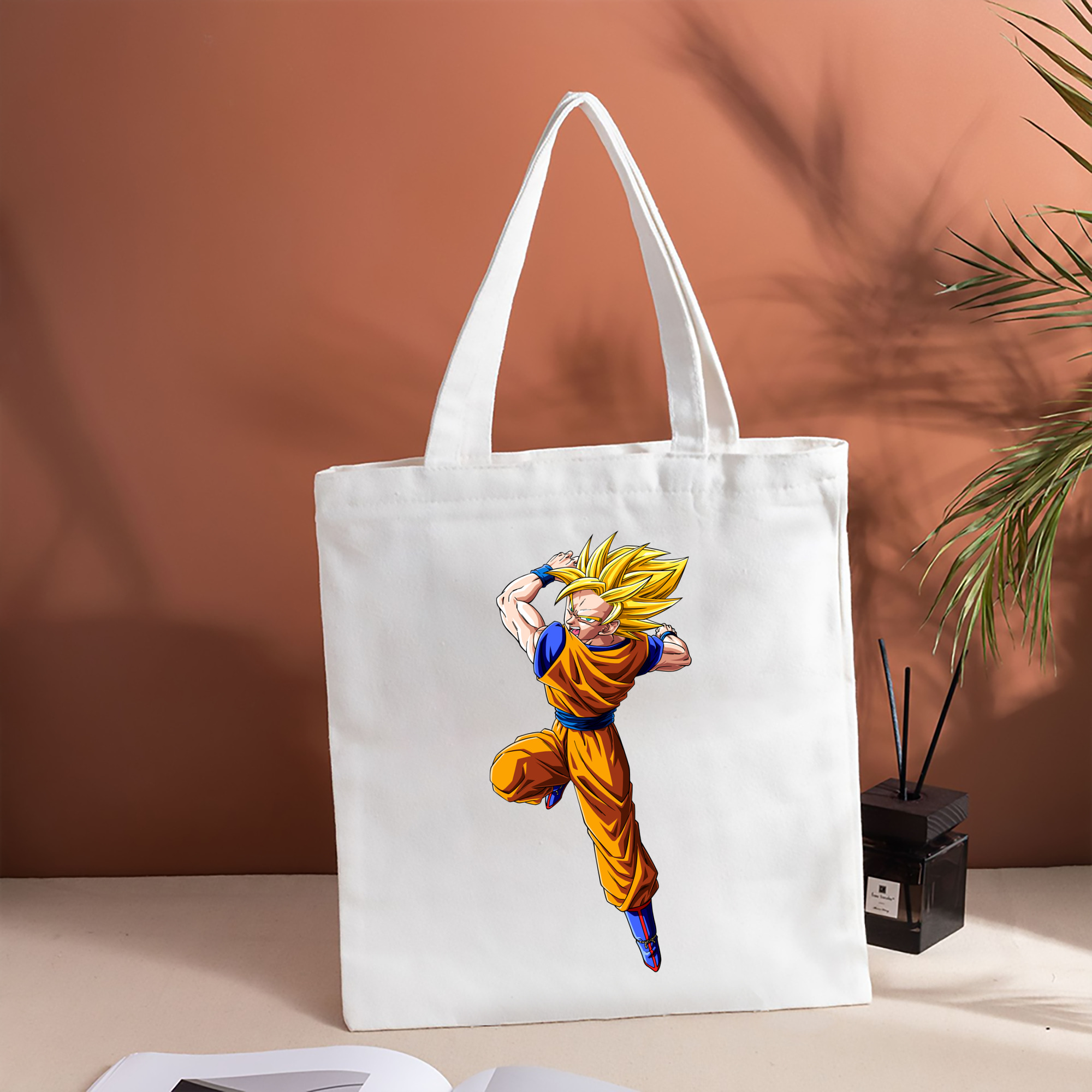 ドラゴンボール 孫悟空（そん ごくう）Son Goku カカロット DRAGON BALL Kakarotto 縦型キャンバス生地手提げバッグ　トートバッグ
