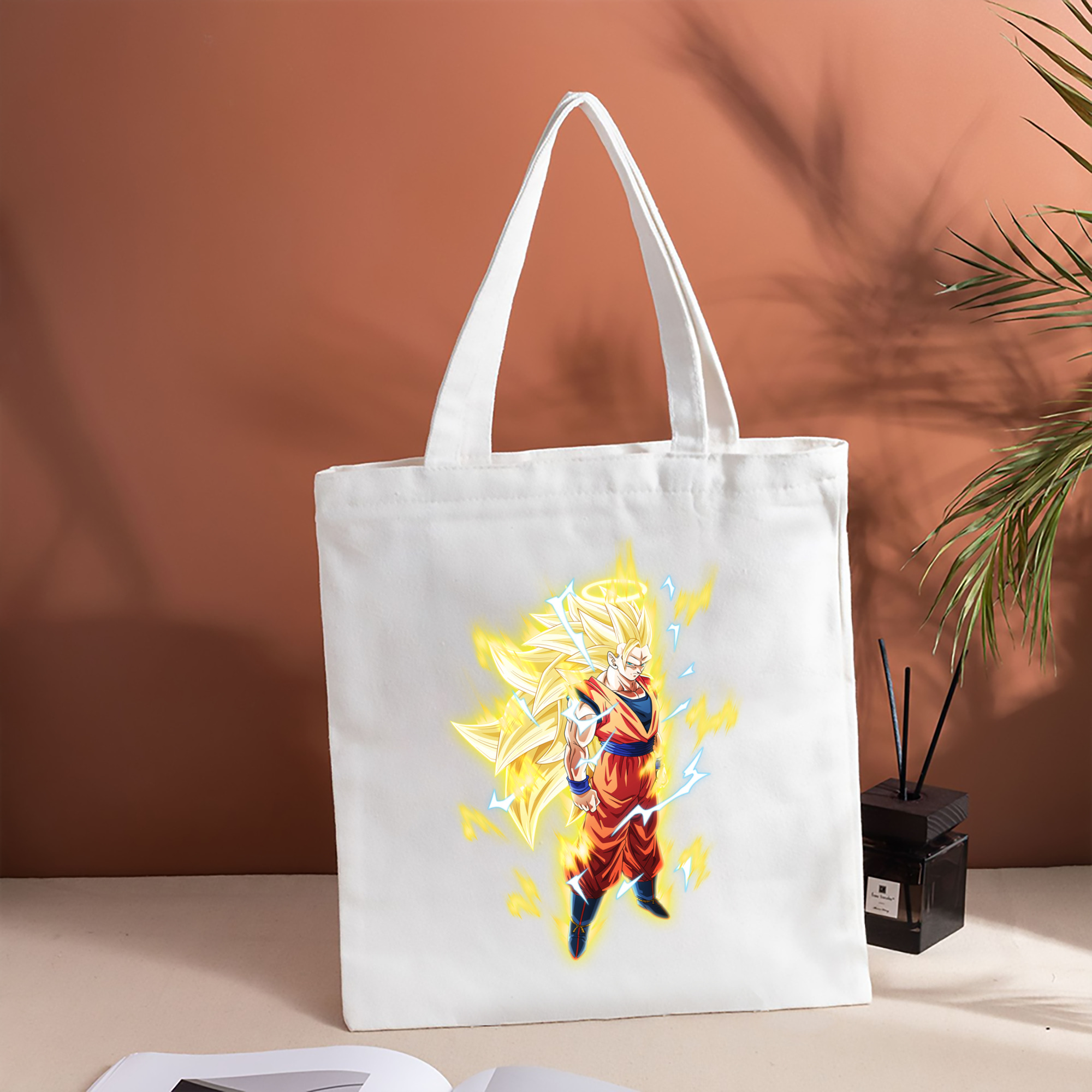 ドラゴンボール 孫悟空（そん ごくう）Son Goku カカロット DRAGON BALL Kakarotto 縦型キャンバス生地手提げバッグ　トートバッグ