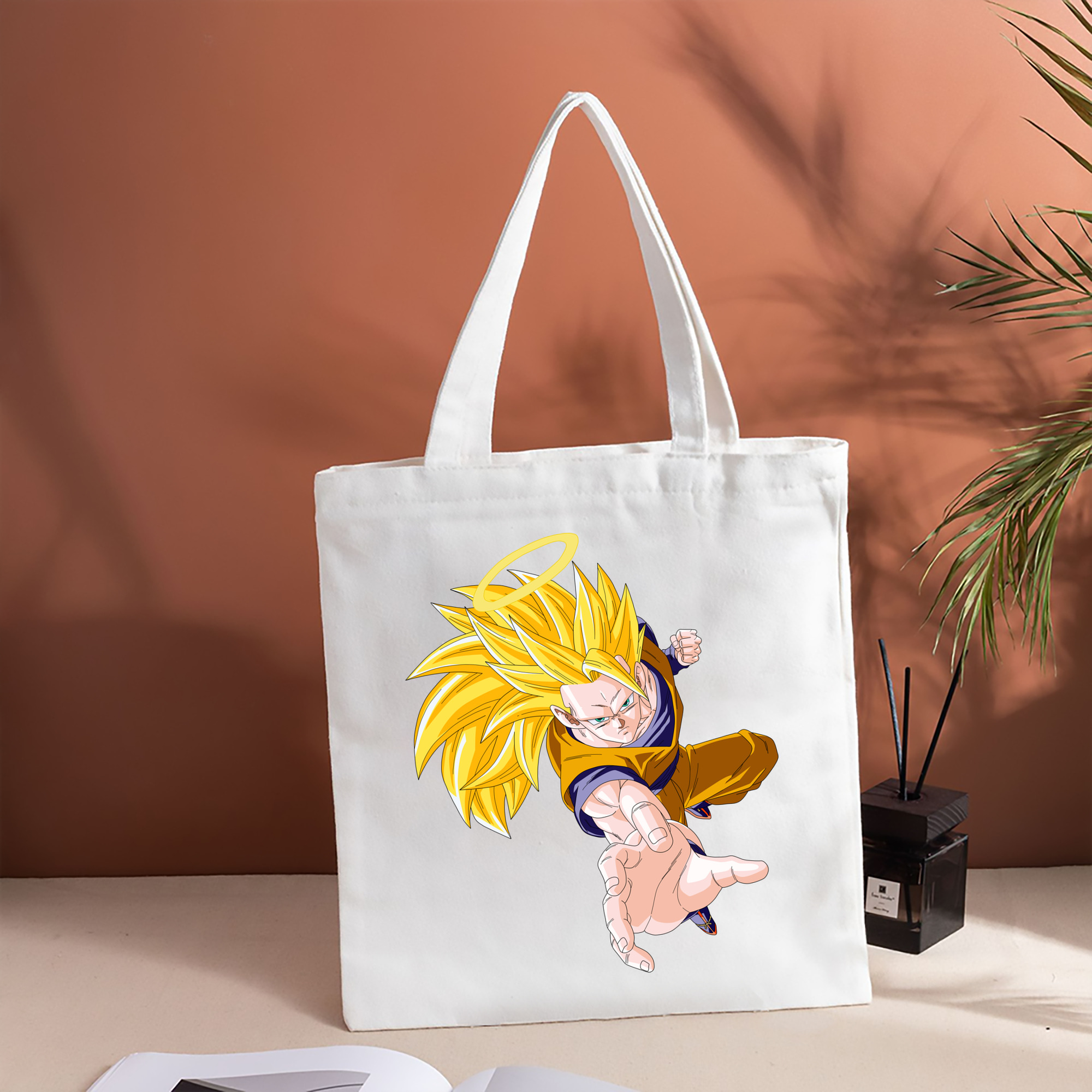 ドラゴンボール 孫悟空（そん ごくう）Son Goku カカロット DRAGON BALL Kakarotto 縦型キャンバス生地手提げバッグ　トートバッグ