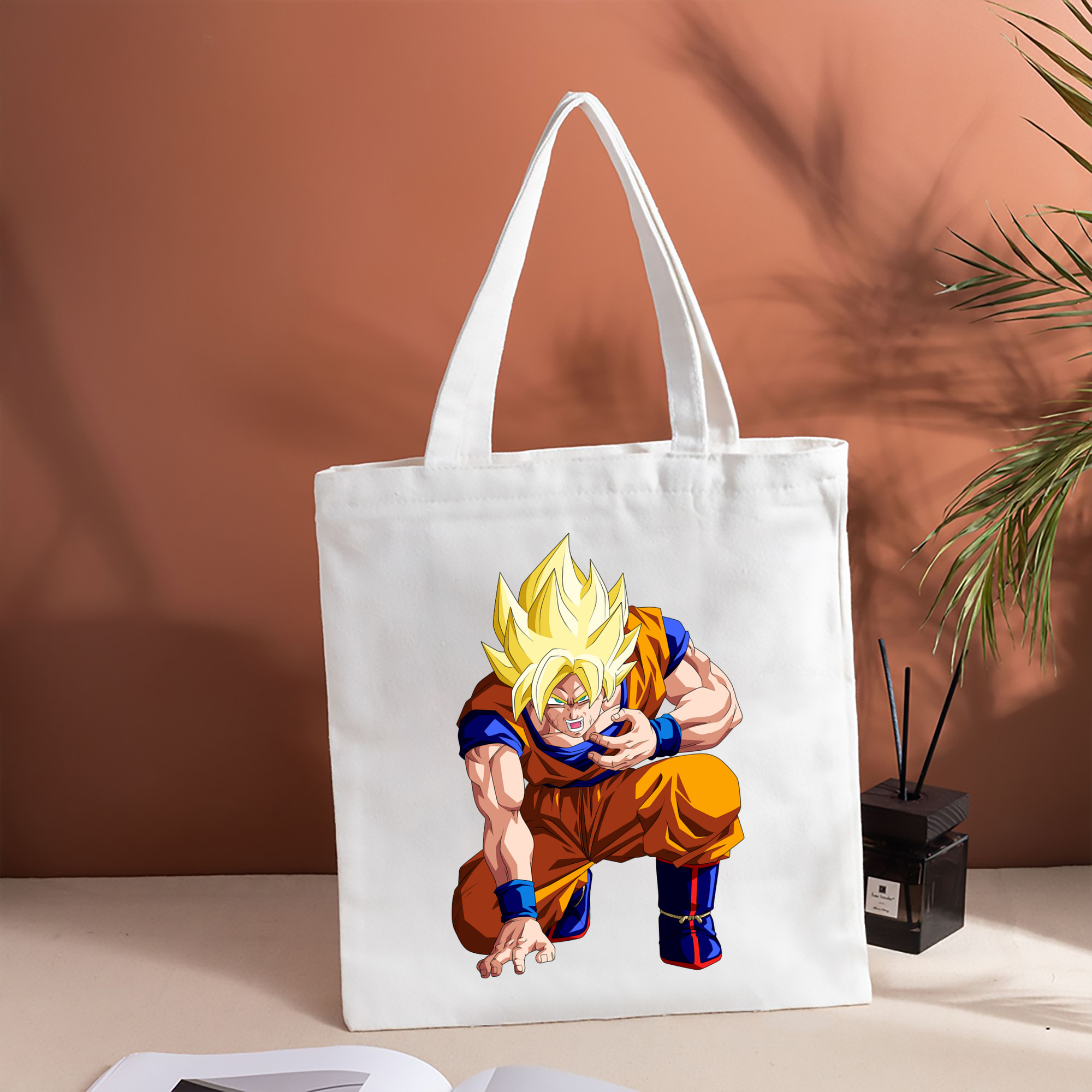 ドラゴンボール 孫悟空（そん ごくう）Son Goku カカロット DRAGON BALL Kakarotto 縦型キャンバス生地手提げバッグ　トートバッグ