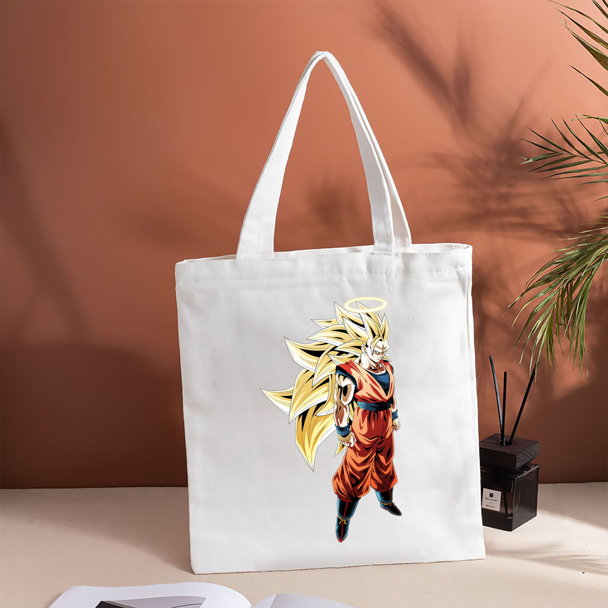 ドラゴンボール 孫悟空（そん ごくう）Son Goku カカロット DRAGON BALL Kakarotto 縦型キャンバス生地手提げバッグ　トートバッグ