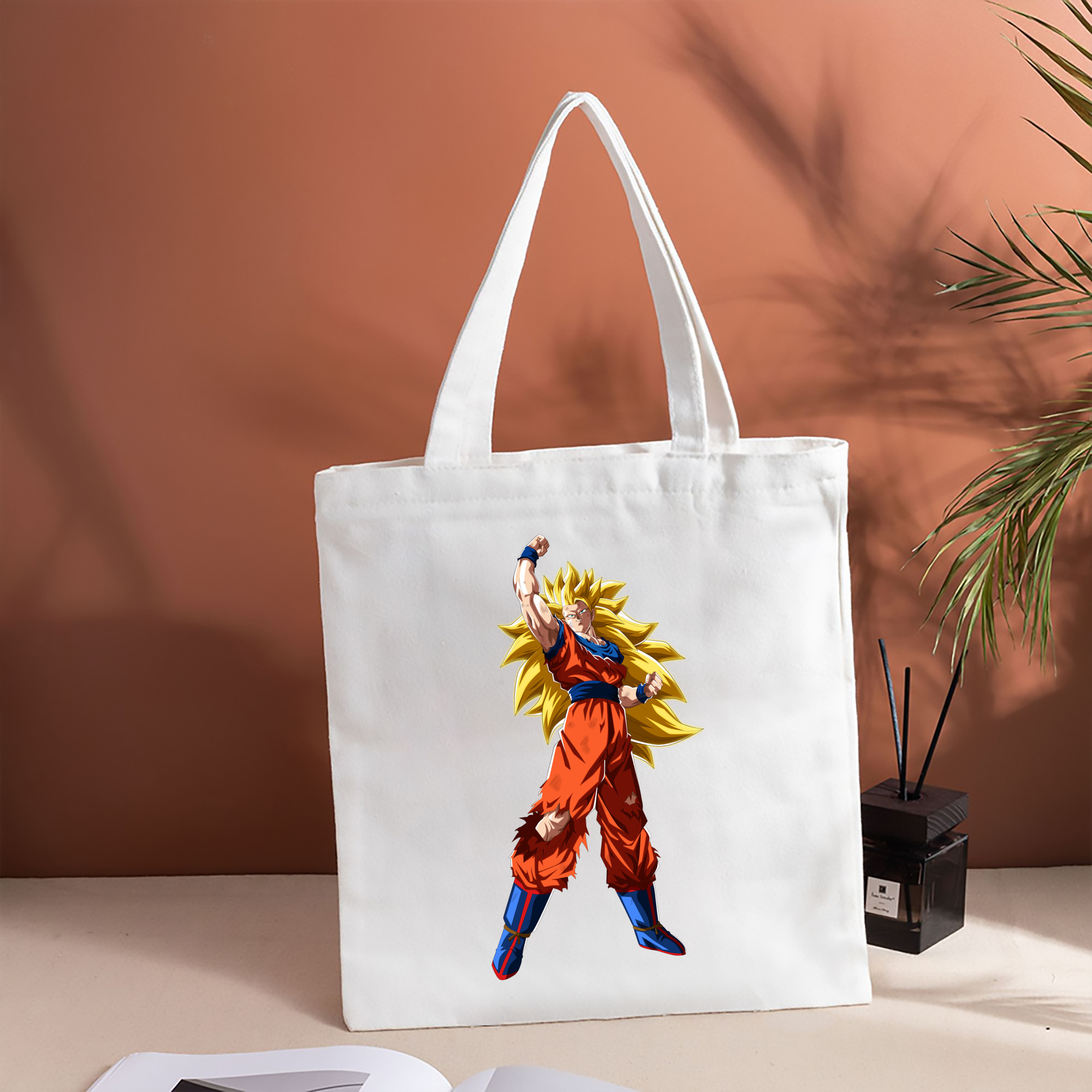 ドラゴンボール 孫悟空（そん ごくう）Son Goku カカロット DRAGON BALL Kakarotto 縦型キャンバス生地手提げバッグ　トートバッグ