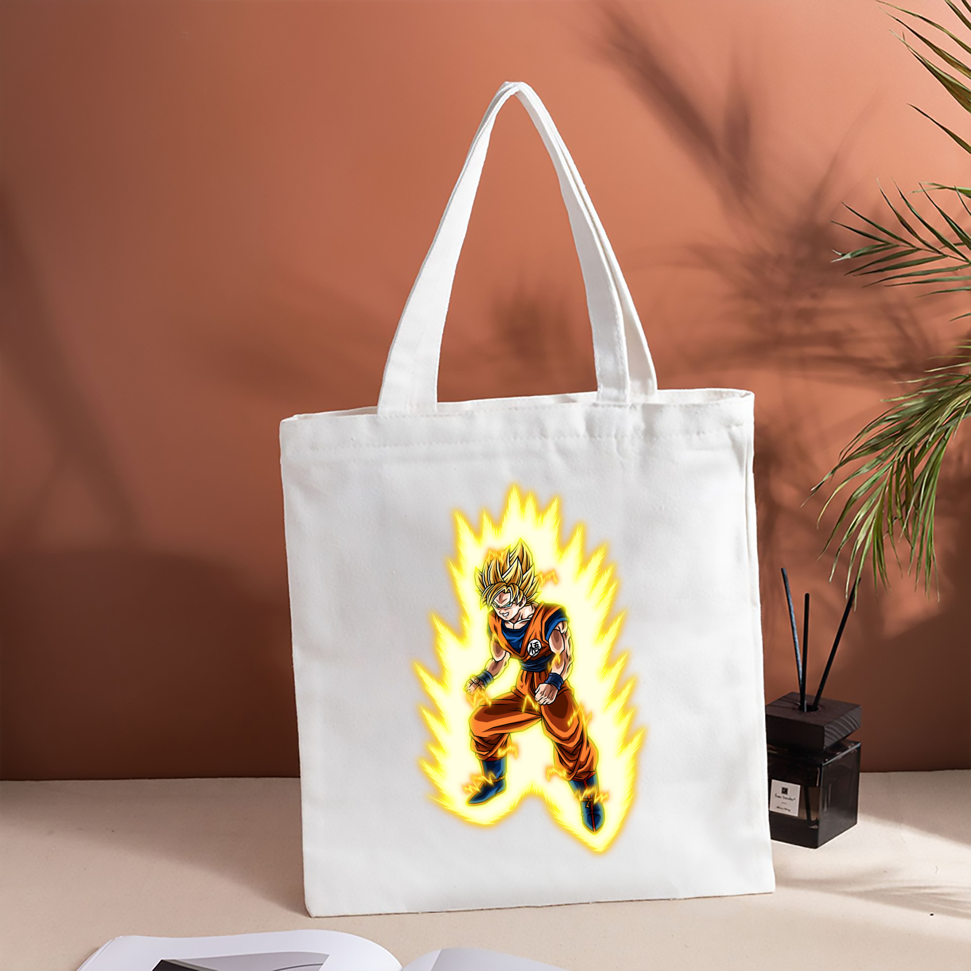 ドラゴンボール 孫悟空（そん ごくう）Son Goku カカロット DRAGON BALL Kakarotto 縦型キャンバス生地手提げバッグ　トートバッグ