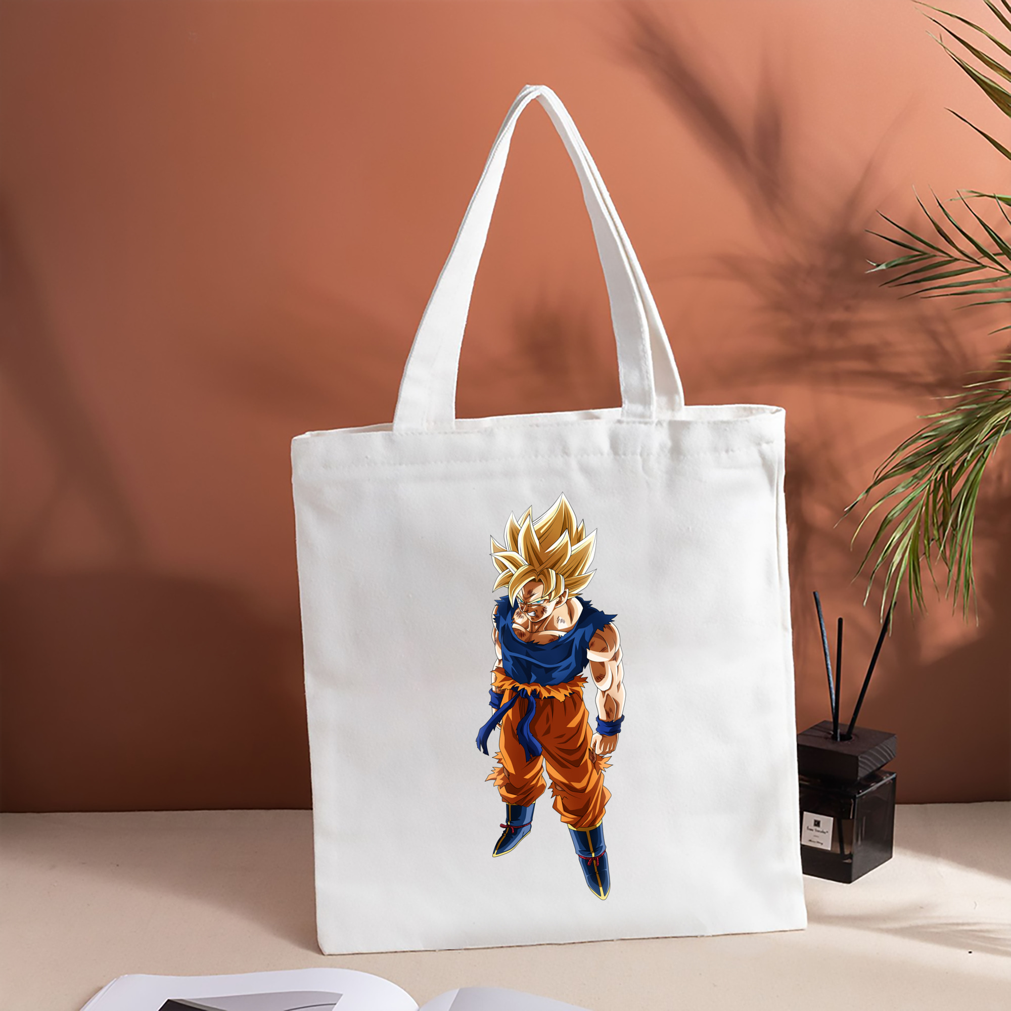 ドラゴンボール 孫悟空（そん ごくう）Son Goku カカロット DRAGON BALL Kakarotto 縦型キャンバス生地手提げバッグ　トートバッグ