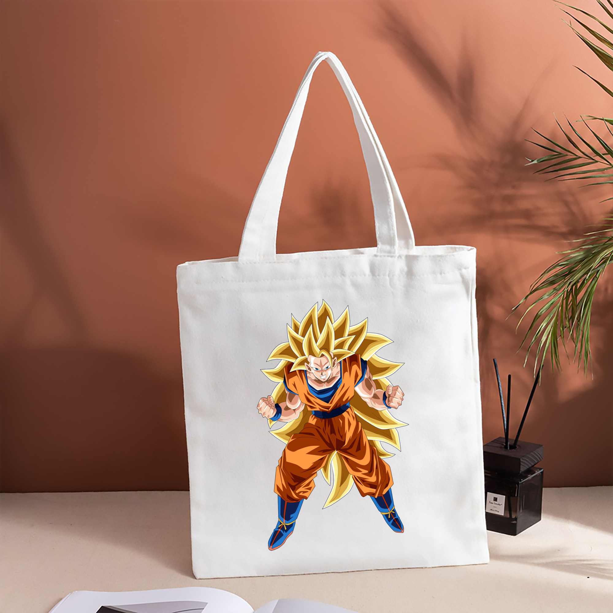 ドラゴンボール 孫悟空（そん ごくう）Son Goku カカロット DRAGON BALL Kakarotto 縦型キャンバス生地手提げバッグ　トートバッグ