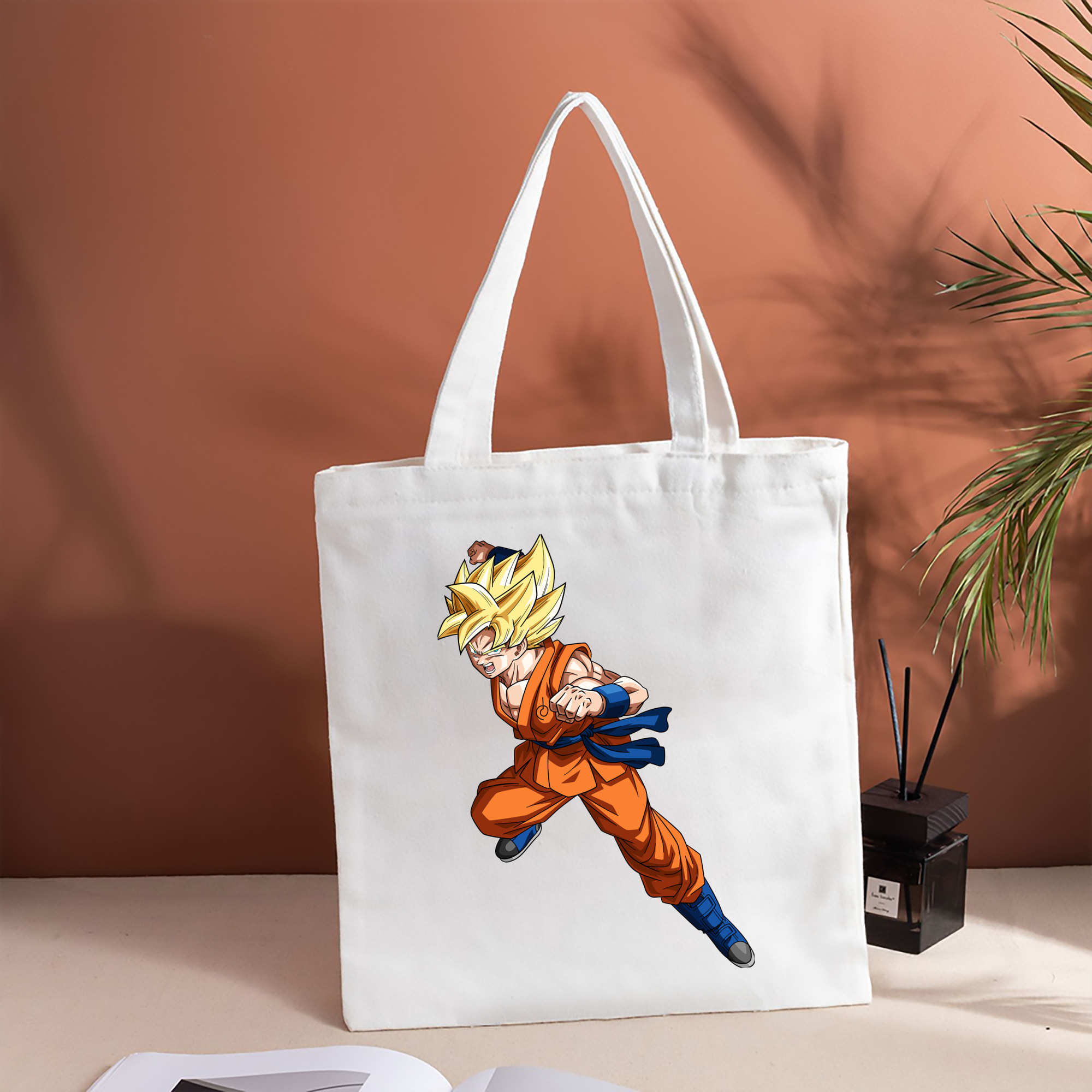 ドラゴンボール 孫悟空（そん ごくう）Son Goku カカロット DRAGON BALL Kakarotto 縦型キャンバス生地手提げバッグ　トートバッグ