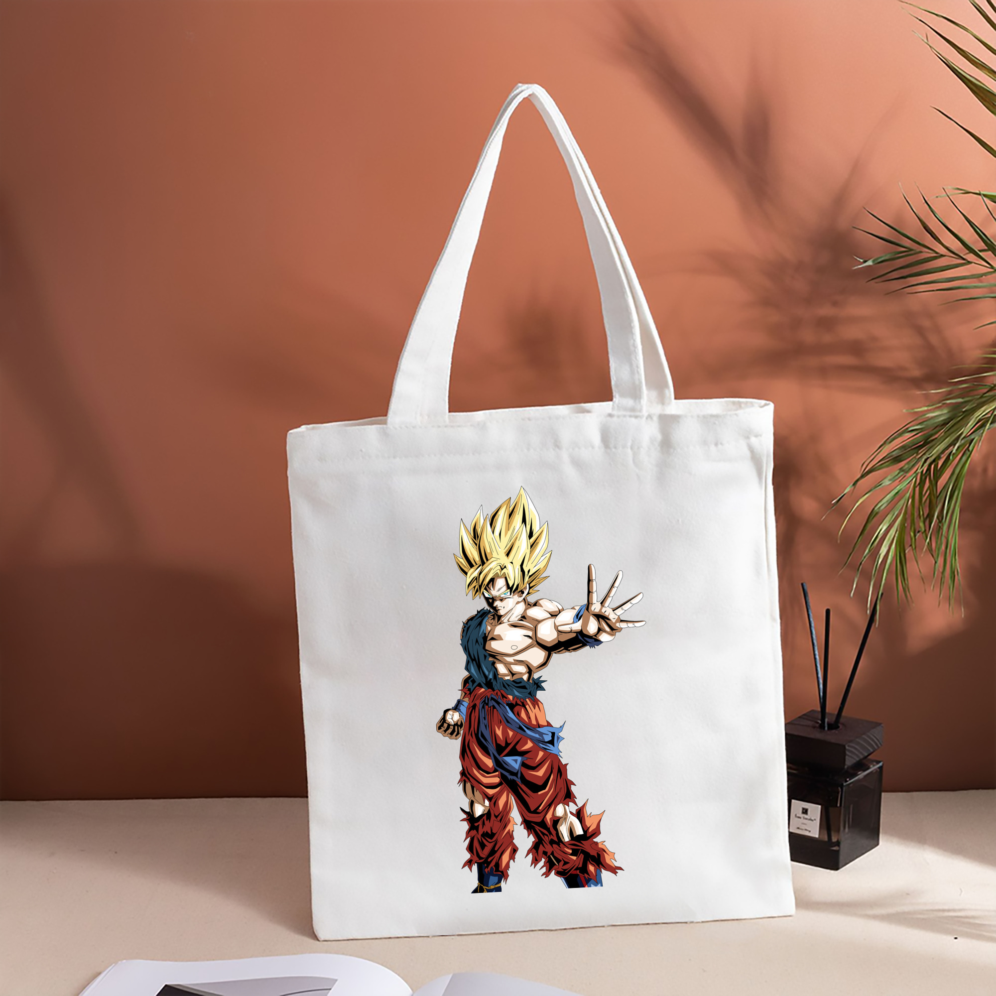ドラゴンボール 孫悟空（そん ごくう）Son Goku カカロット DRAGON BALL Kakarotto 縦型キャンバス生地手提げバッグ　トートバッグ