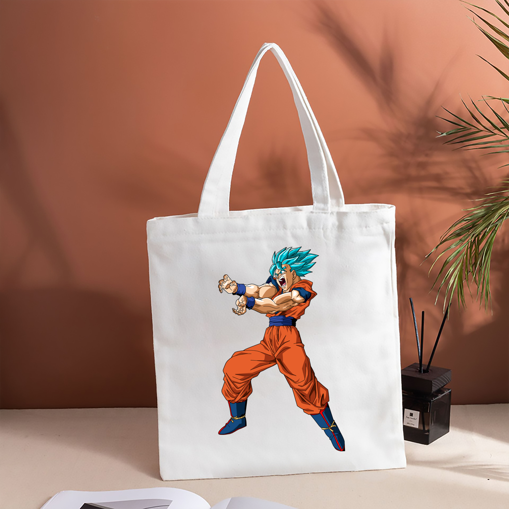 ドラゴンボール 孫悟空（そん ごくう）Son Goku カカロット DRAGON BALL Kakarotto 縦型キャンバス生地手提げバッグ　トートバッグ