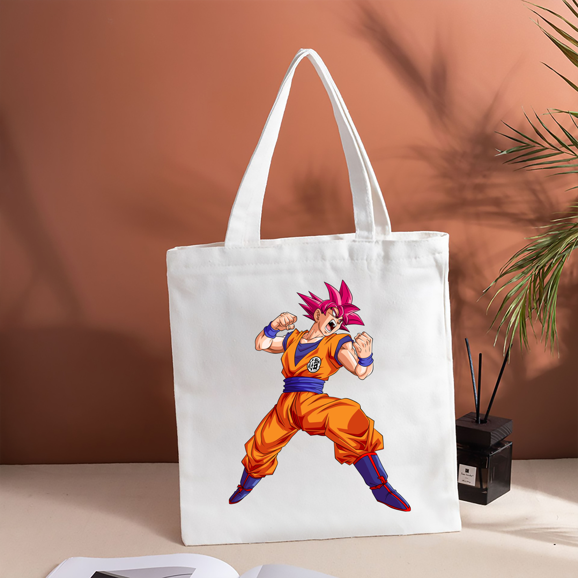 ドラゴンボール 孫悟空（そん ごくう）Son Goku カカロット DRAGON BALL Kakarotto 縦型キャンバス生地手提げバッグ　トートバッグ