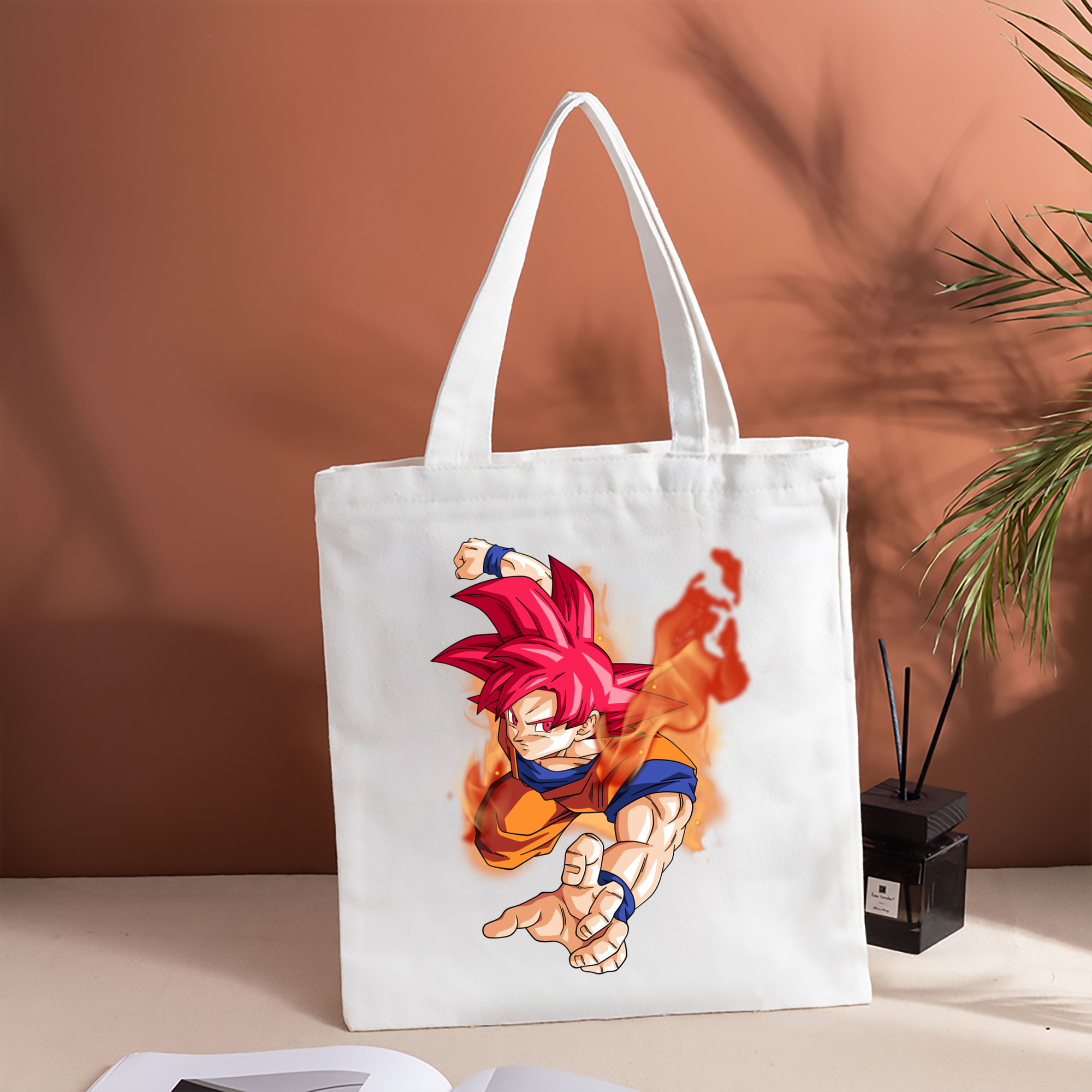 ドラゴンボール 孫悟空（そん ごくう）Son Goku カカロット DRAGON BALL Kakarotto 縦型キャンバス生地手提げバッグ　トートバッグ