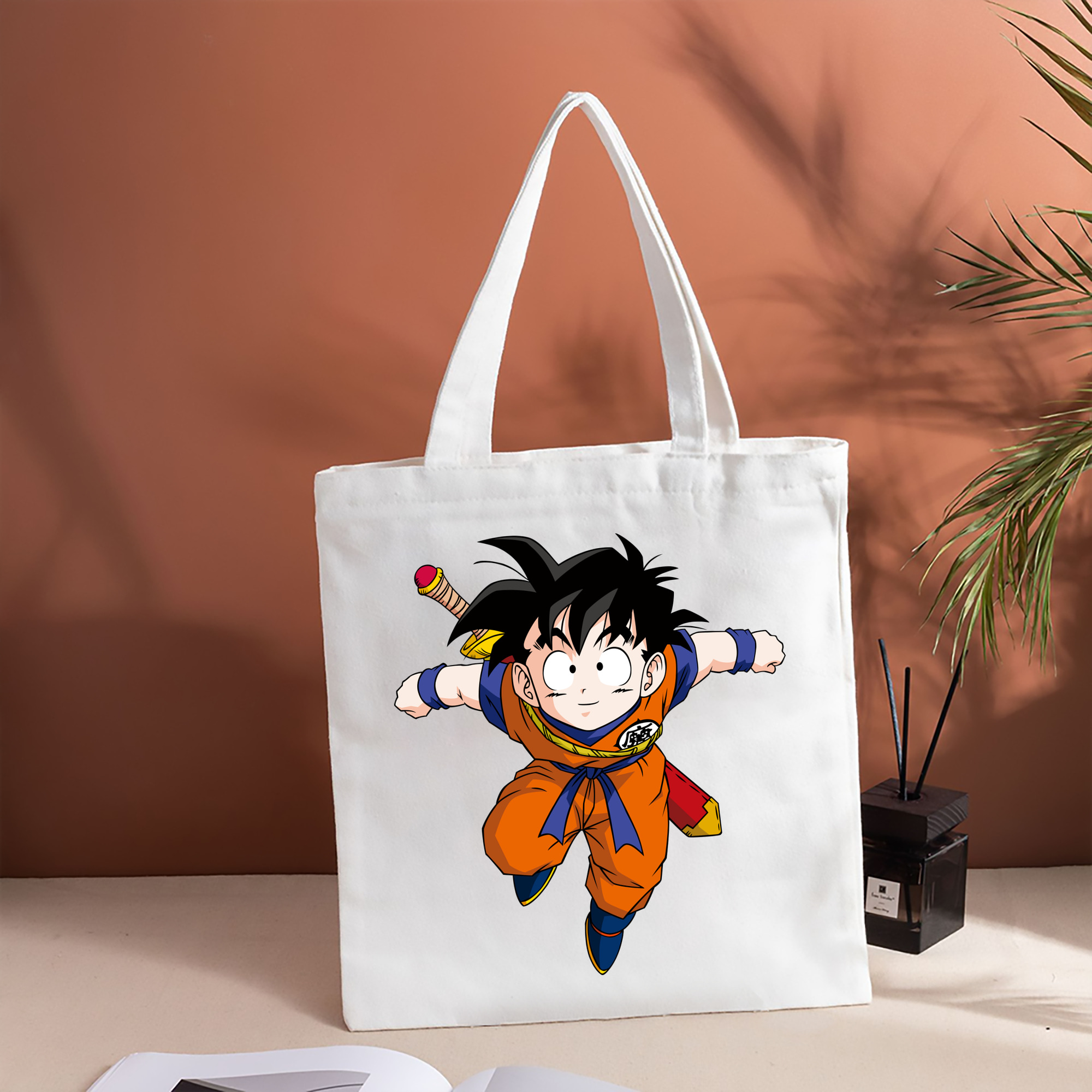 ドラゴンボール 孫悟空（そん ごくう）Son Goku カカロット DRAGON BALL Kakarotto 縦型キャンバス生地手提げバッグ　トートバッグ