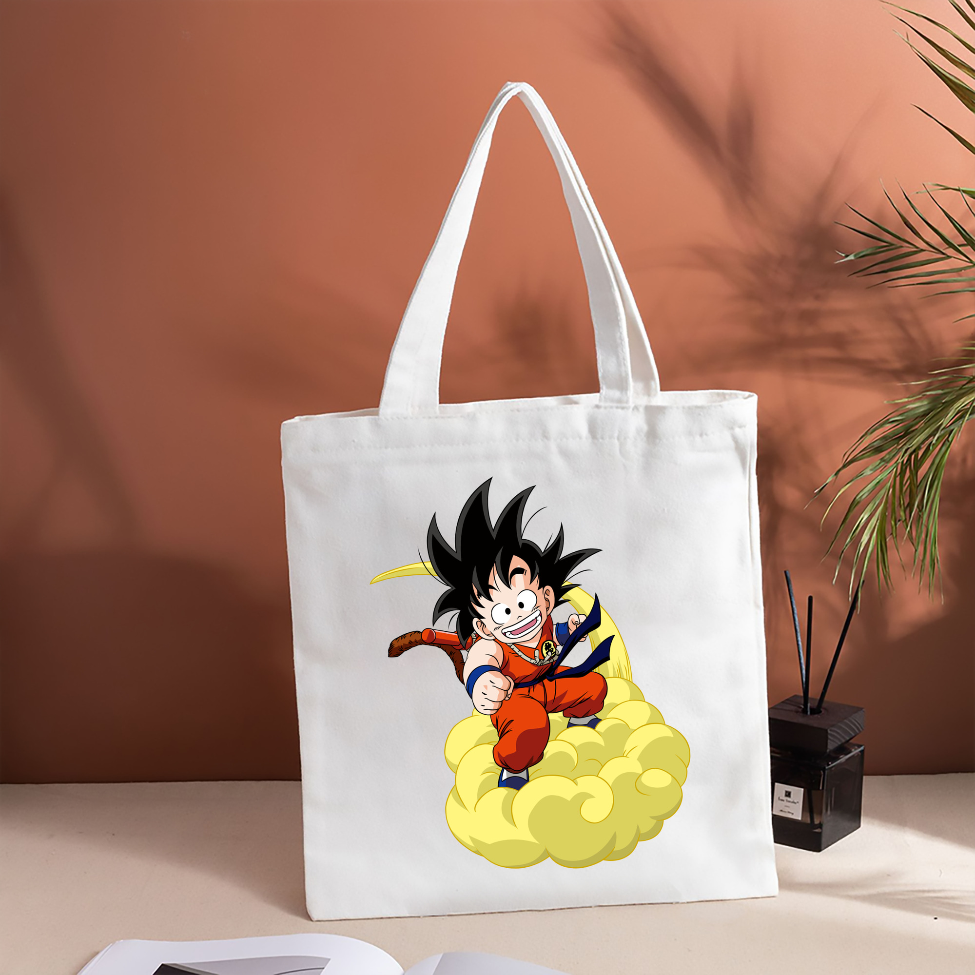 ドラゴンボール 孫悟空（そん ごくう）Son Goku カカロット DRAGON BALL Kakarotto 縦型キャンバス生地手提げバッグ　トートバッグ