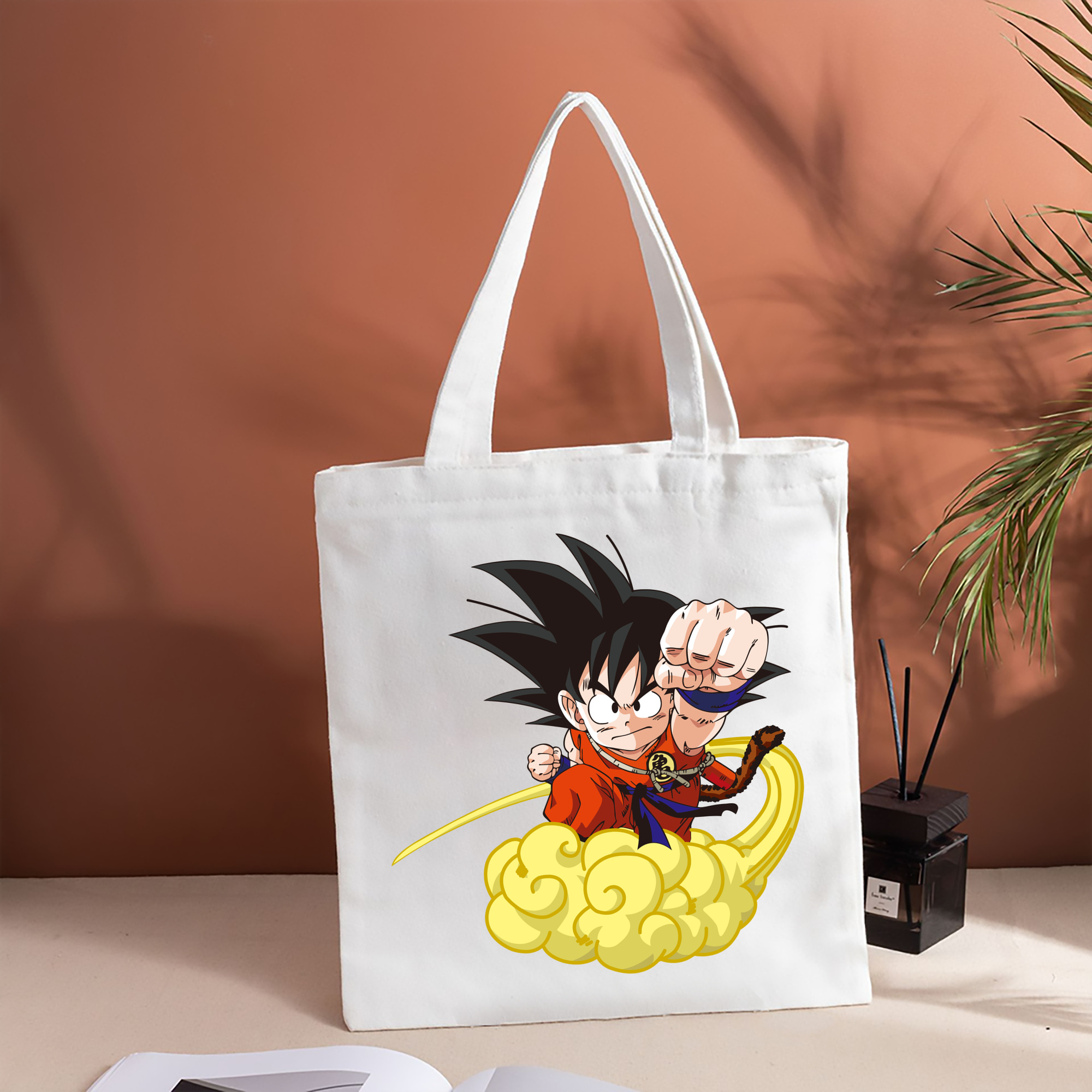 ドラゴンボール 孫悟空（そん ごくう）Son Goku カカロット DRAGON BALL Kakarotto 縦型キャンバス生地手提げバッグ　トートバッグ
