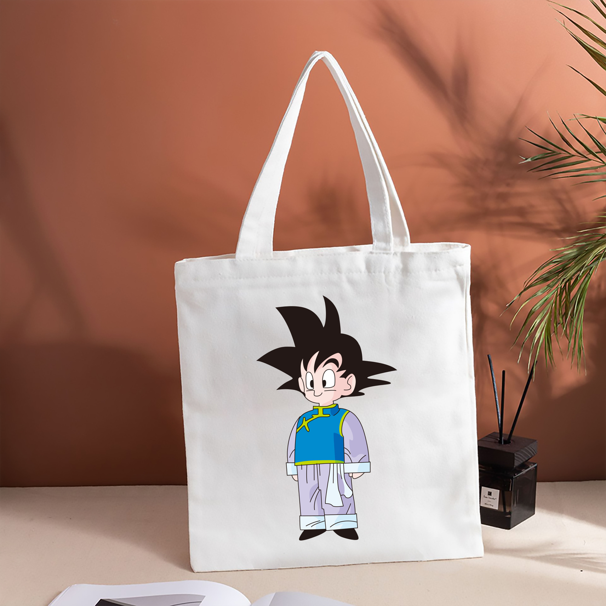 ドラゴンボール 孫悟空（そん ごくう）Son Goku カカロット DRAGON BALL Kakarotto 縦型キャンバス生地手提げバッグ　トートバッグ