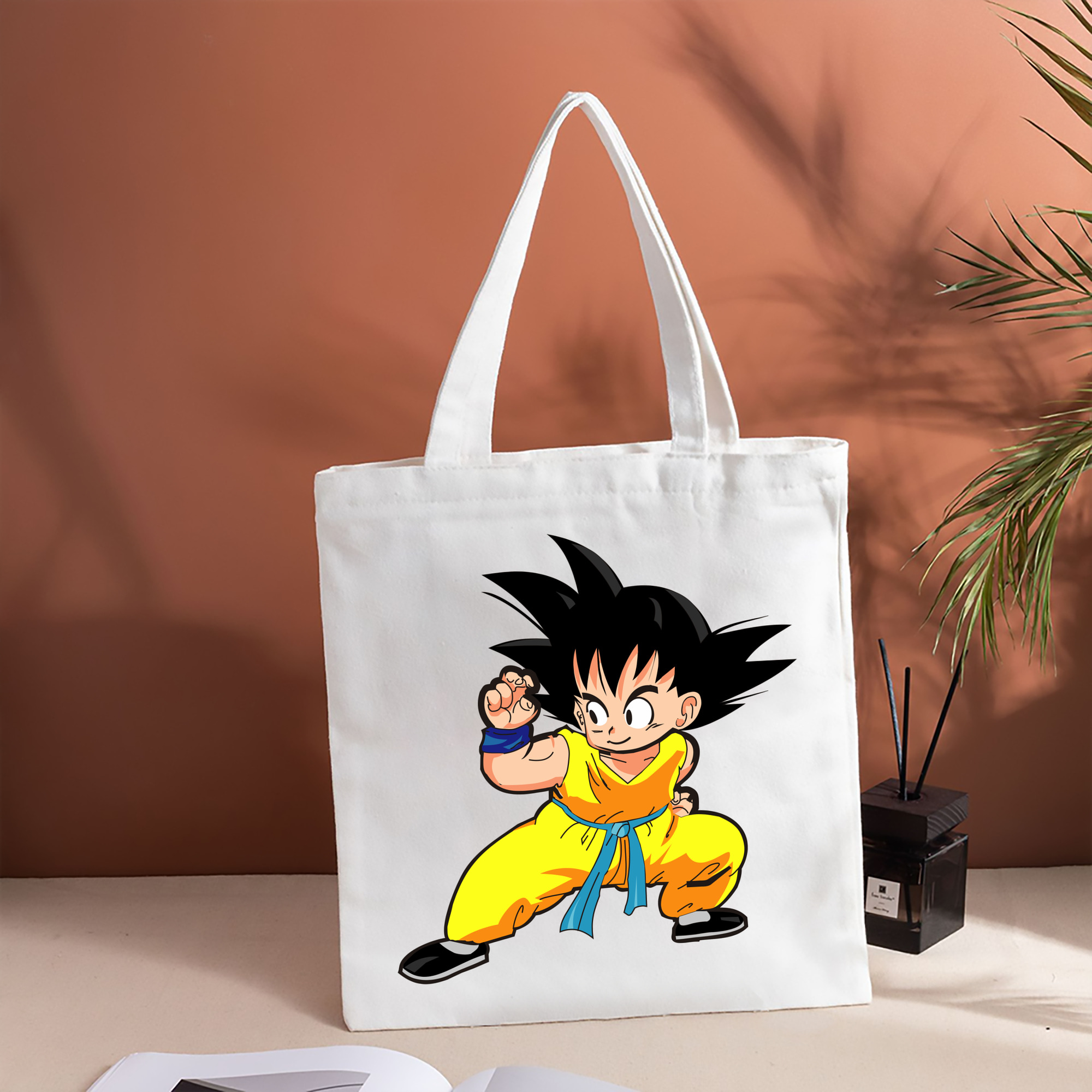ドラゴンボール 孫悟空（そん ごくう）Son Goku カカロット DRAGON BALL Kakarotto 縦型キャンバス生地手提げバッグ　トートバッグ