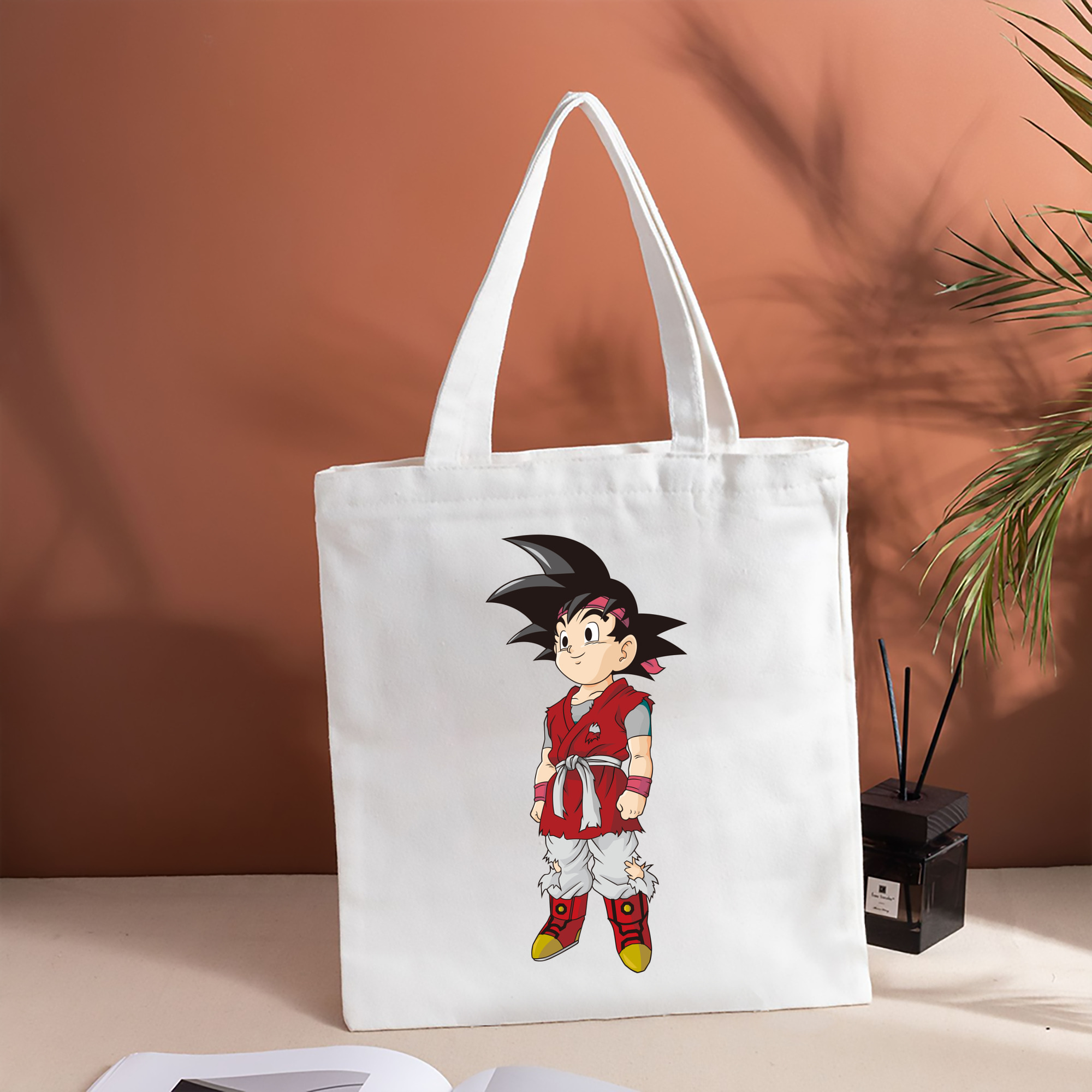 ドラゴンボール 孫悟空（そん ごくう）Son Goku カカロット DRAGON BALL Kakarotto 縦型キャンバス生地手提げバッグ　トートバッグ