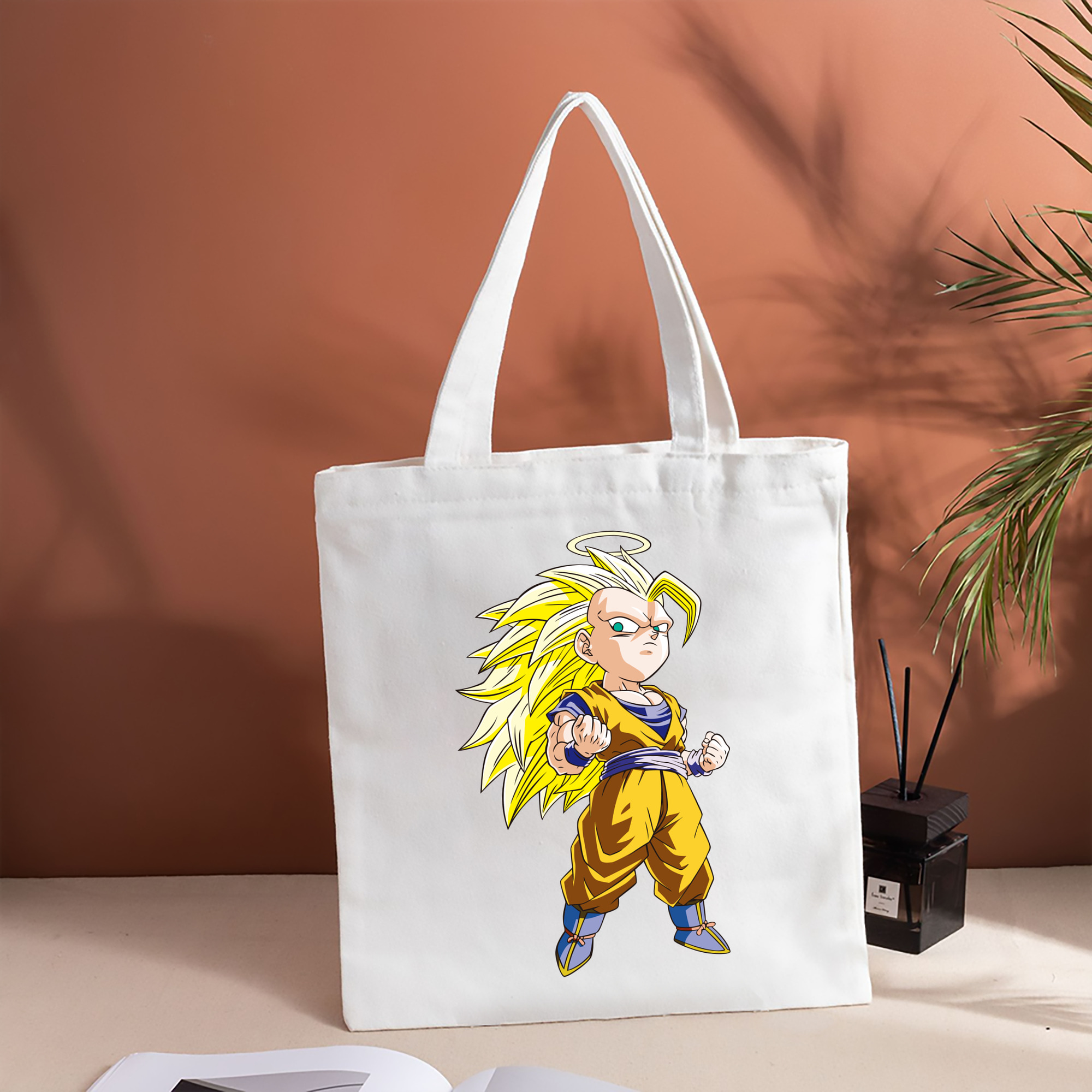 ドラゴンボール 孫悟空（そん ごくう）Son Goku カカロット DRAGON BALL Kakarotto 縦型キャンバス生地手提げバッグ　トートバッグ
