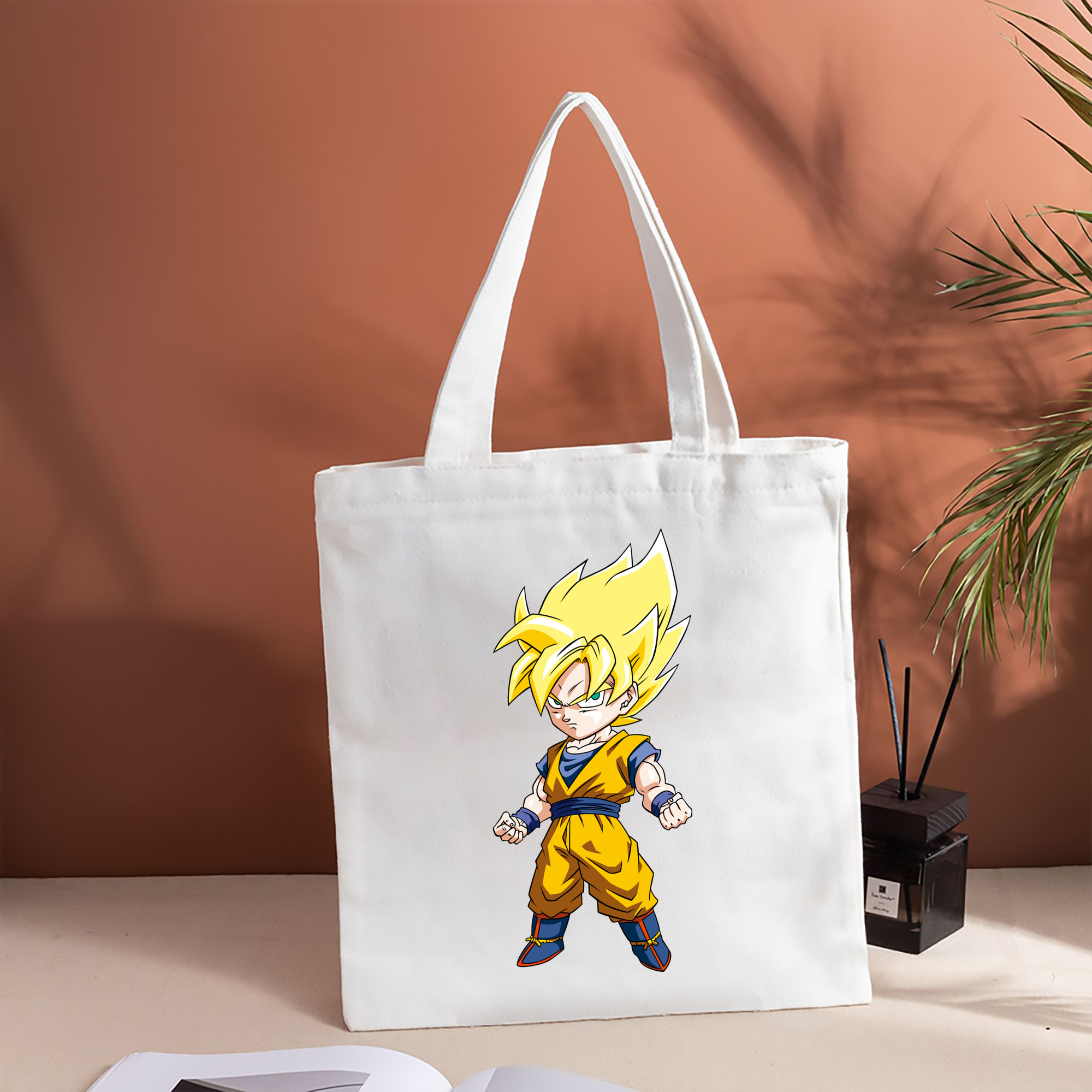 ドラゴンボール 孫悟空（そん ごくう）Son Goku カカロット DRAGON BALL Kakarotto 縦型キャンバス生地手提げバッグ　トートバッグ