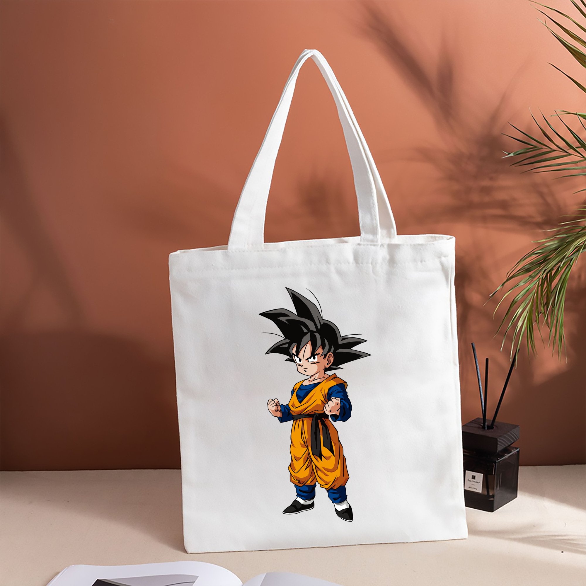 ドラゴンボール 孫悟空（そん ごくう）Son Goku カカロット DRAGON BALL Kakarotto 縦型キャンバス生地手提げバッグ　トートバッグ