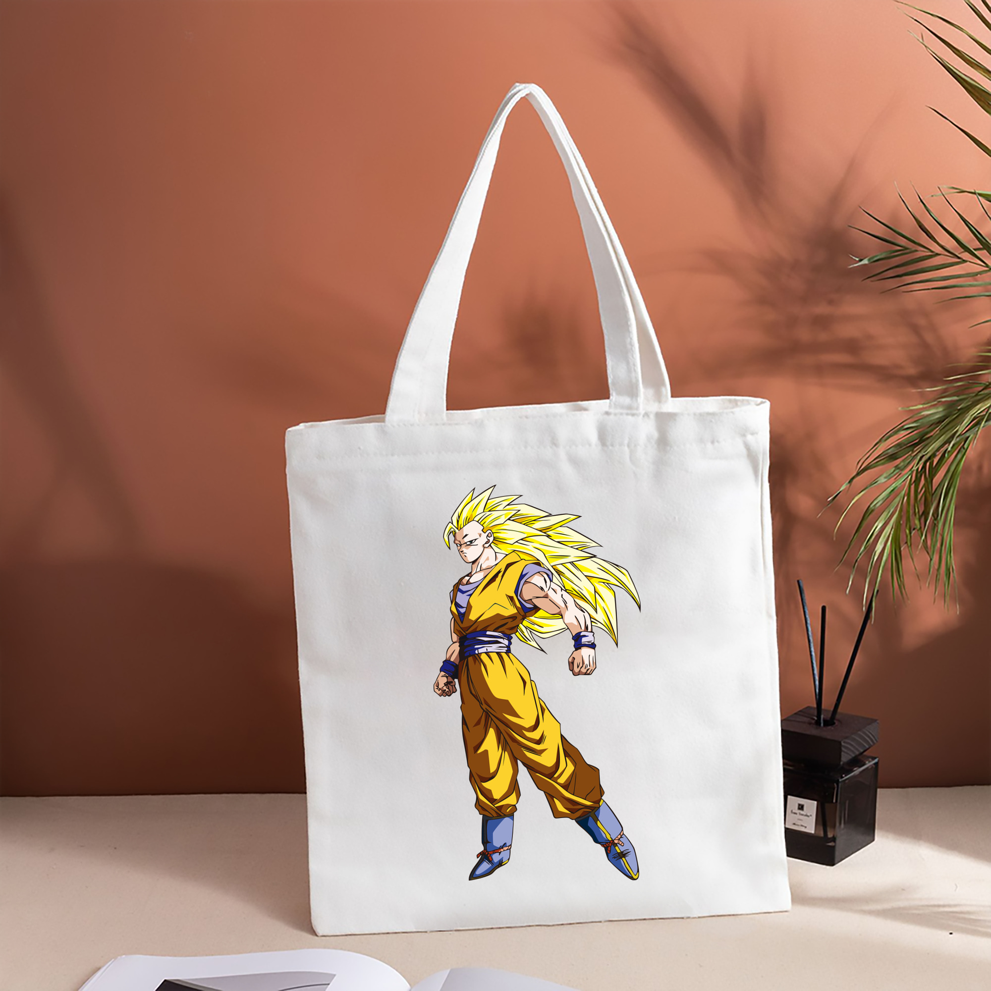 ドラゴンボール 孫悟空（そん ごくう）Son Goku カカロット DRAGON BALL Kakarotto 縦型キャンバス生地手提げバッグ　トートバッグ