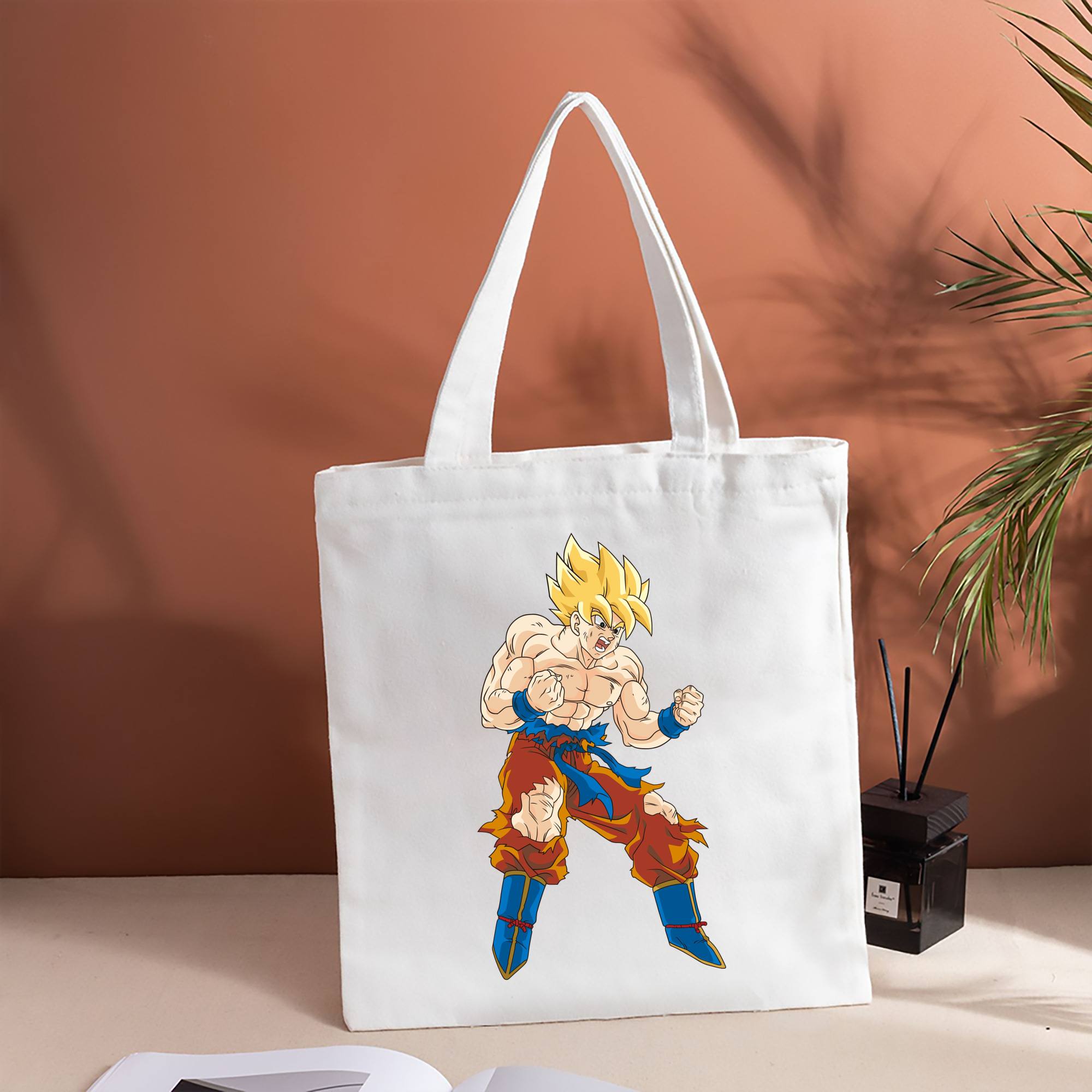 ドラゴンボール 孫悟空（そん ごくう）Son Goku カカロット DRAGON BALL Kakarotto 縦型キャンバス生地手提げバッグ　トートバッグ