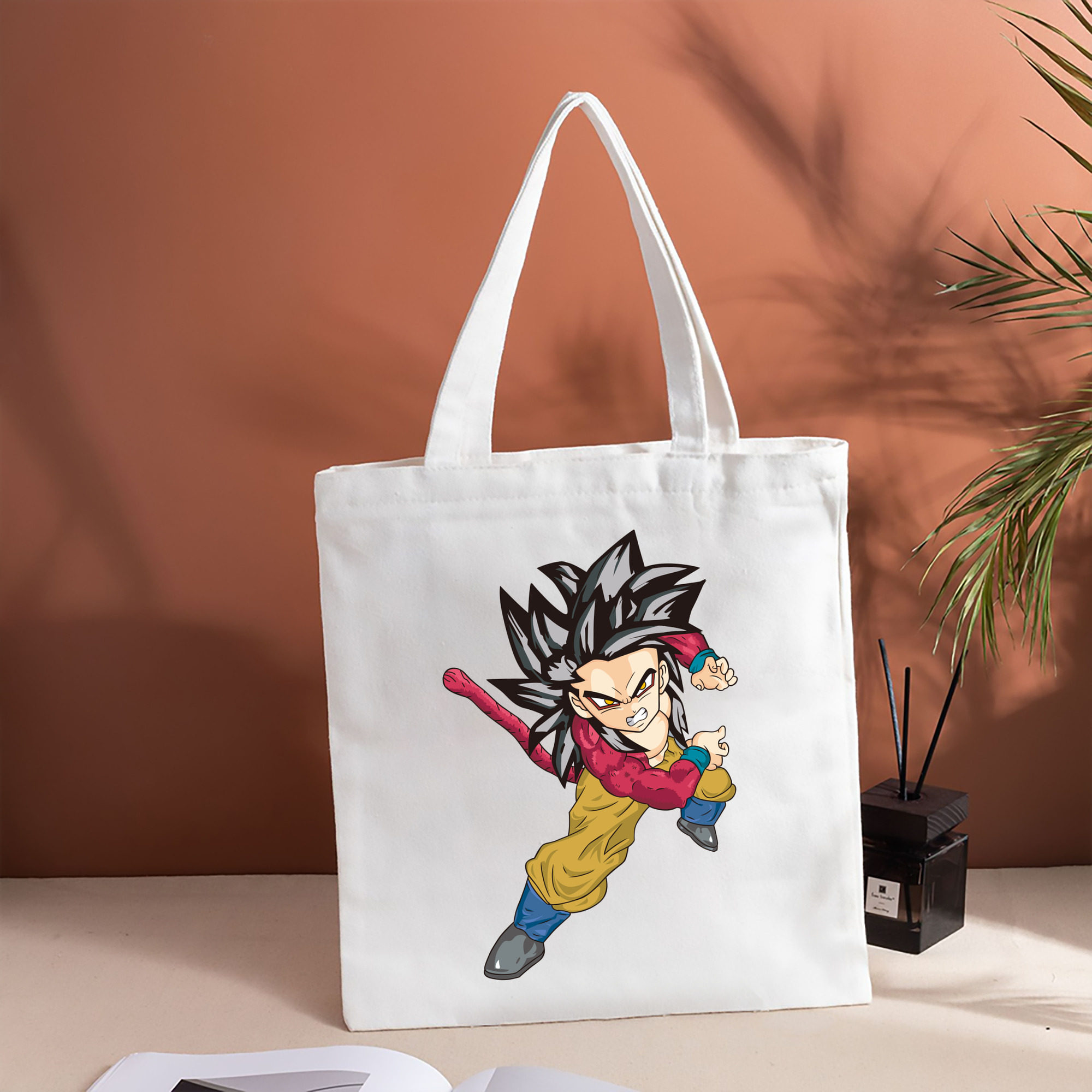 ドラゴンボール 孫悟空（そん ごくう）Son Goku カカロット DRAGON BALL Kakarotto 縦型キャンバス生地手提げバッグ　トートバッグ