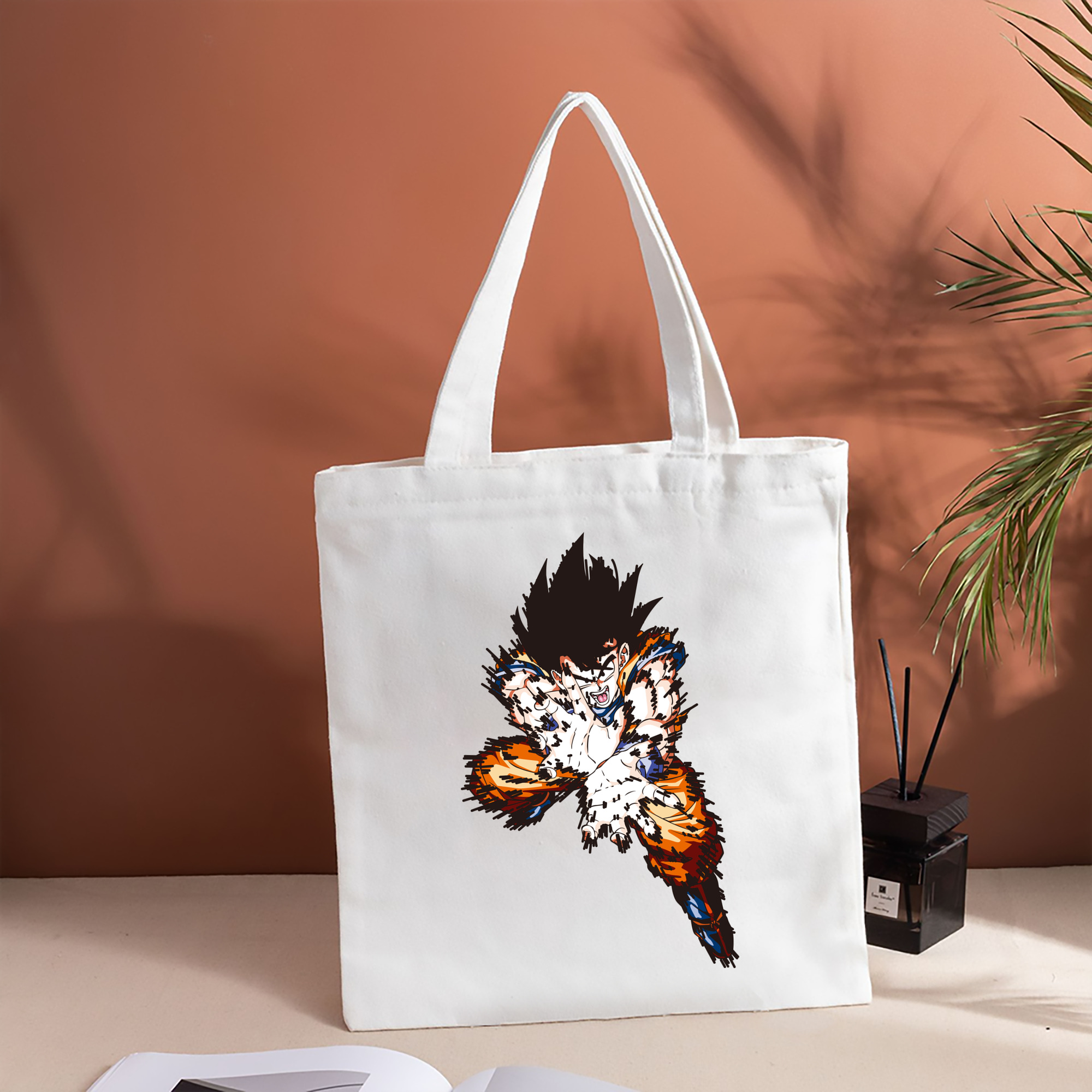 ドラゴンボール 孫悟空（そん ごくう）Son Goku カカロット DRAGON BALL Kakarotto 縦型キャンバス生地手提げバッグ　トートバッグ