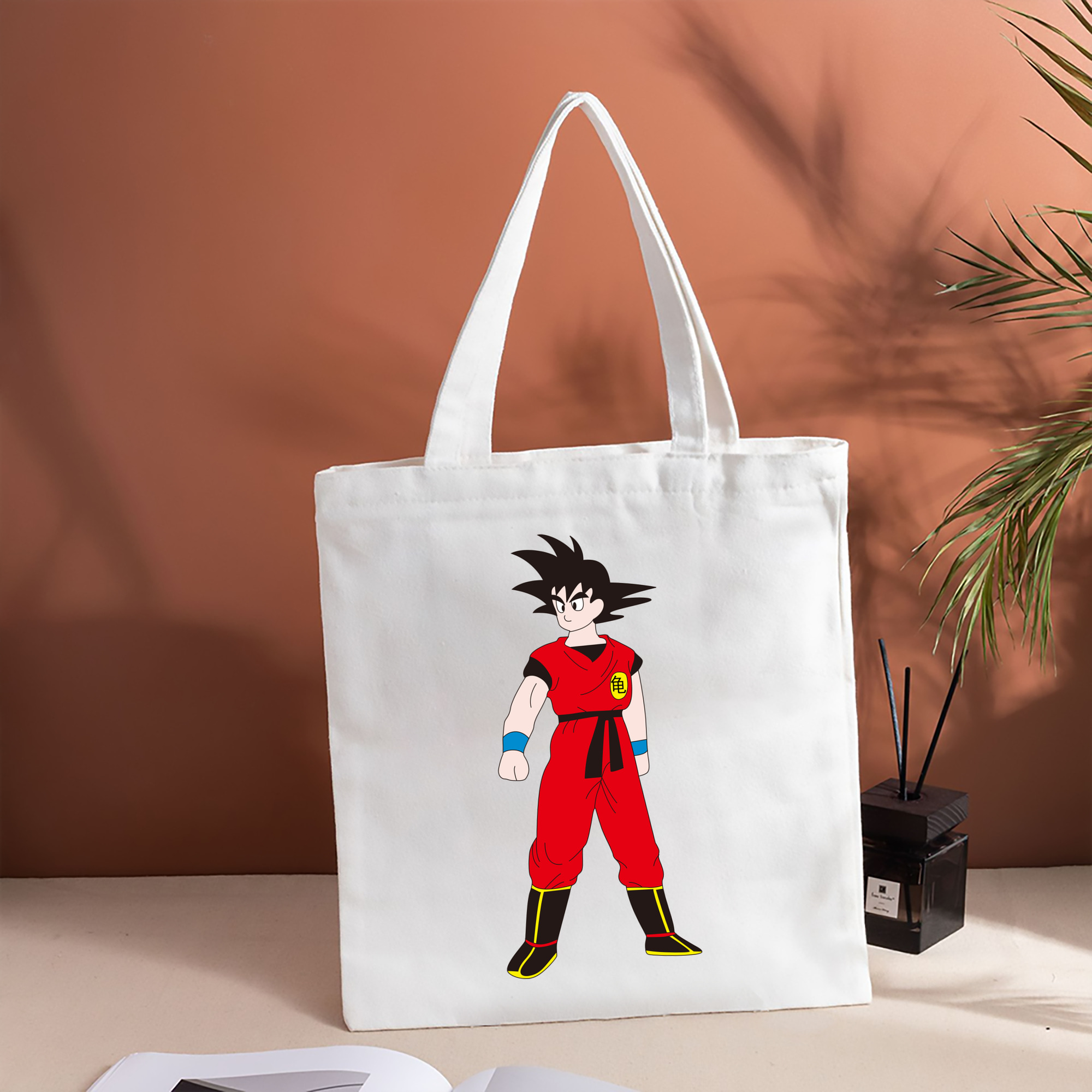 ドラゴンボール 孫悟空（そん ごくう）Son Goku カカロット DRAGON BALL Kakarotto 縦型キャンバス生地手提げバッグ　トートバッグ