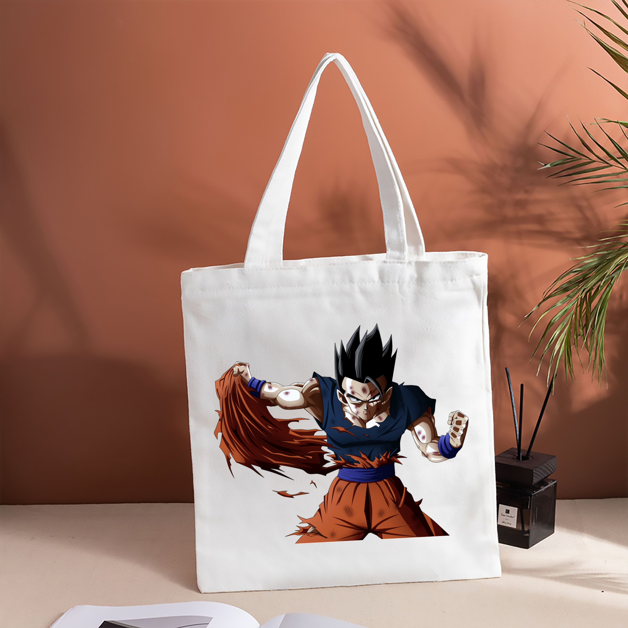 ドラゴンボール ベジータ四世（Bejīta Yonsei）DRAGON BALL Vegeta IV 縦型キャンバス生地手提げバッグ　トートバッグ