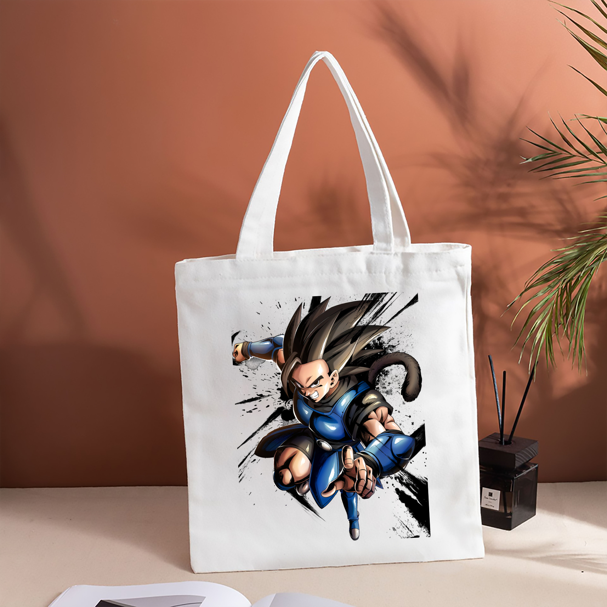 ドラゴンボール ベジータ四世（Bejīta Yonsei）DRAGON BALL Vegeta IV 縦型キャンバス生地手提げバッグ　トートバッグ