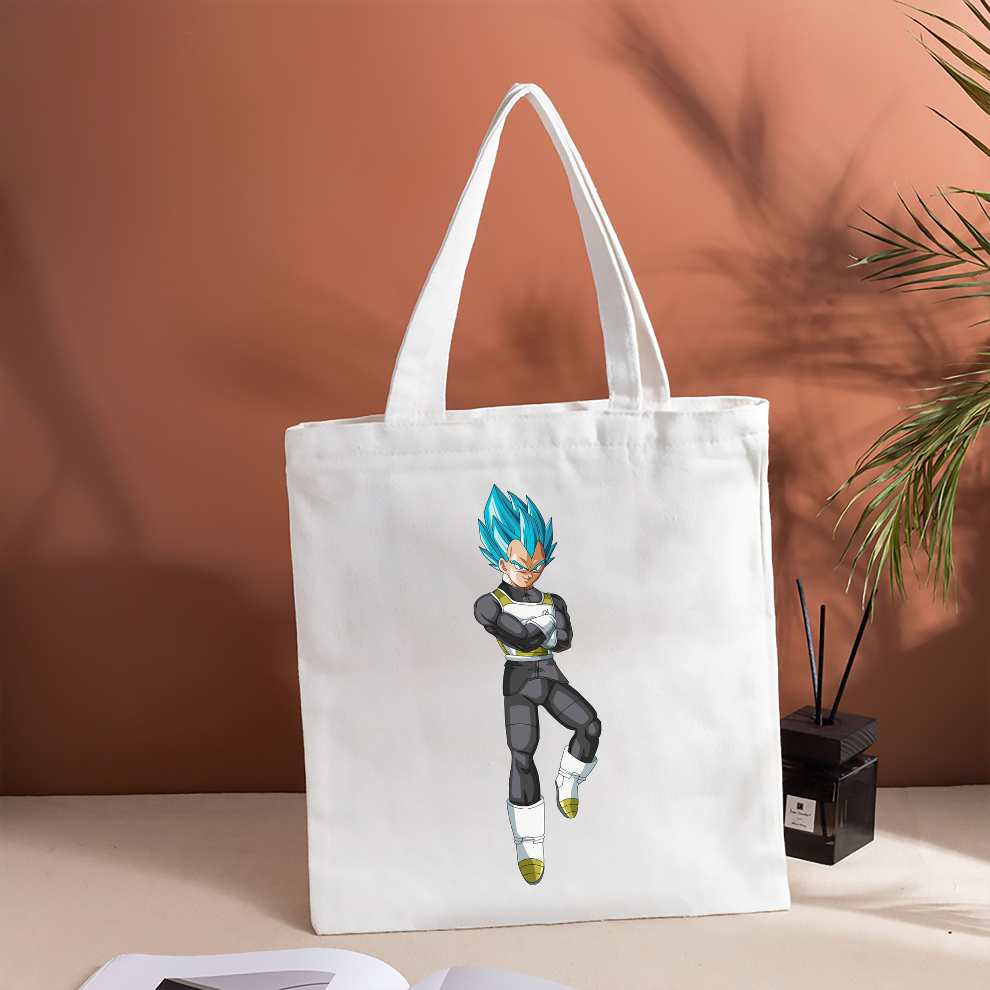 ドラゴンボール ベジータ四世（Bejīta Yonsei）DRAGON BALL Vegeta IV 縦型キャンバス生地手提げバッグ　トートバッグ