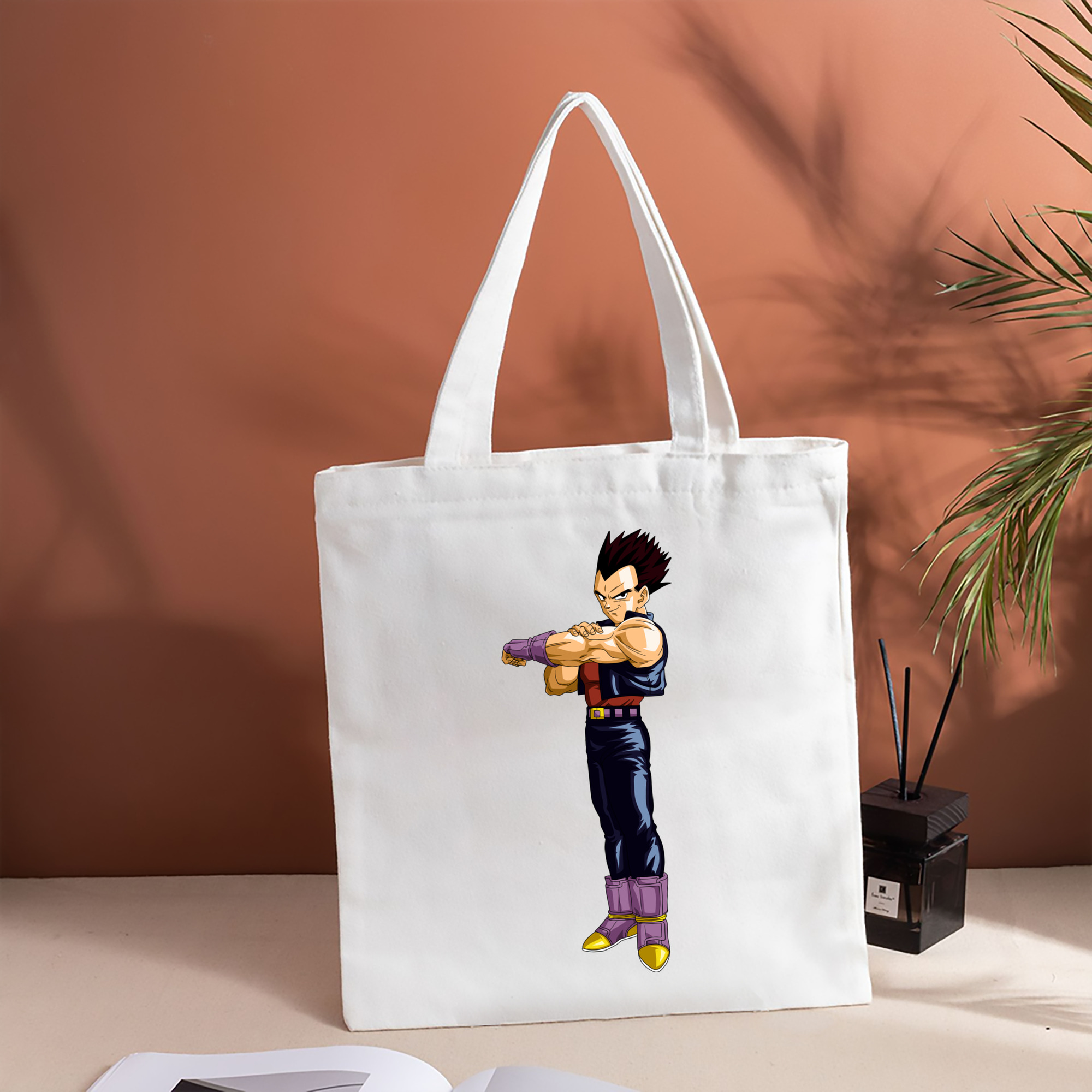 ドラゴンボール ベジータ四世（Bejīta Yonsei）DRAGON BALL Vegeta IV 縦型キャンバス生地手提げバッグ　トートバッグ