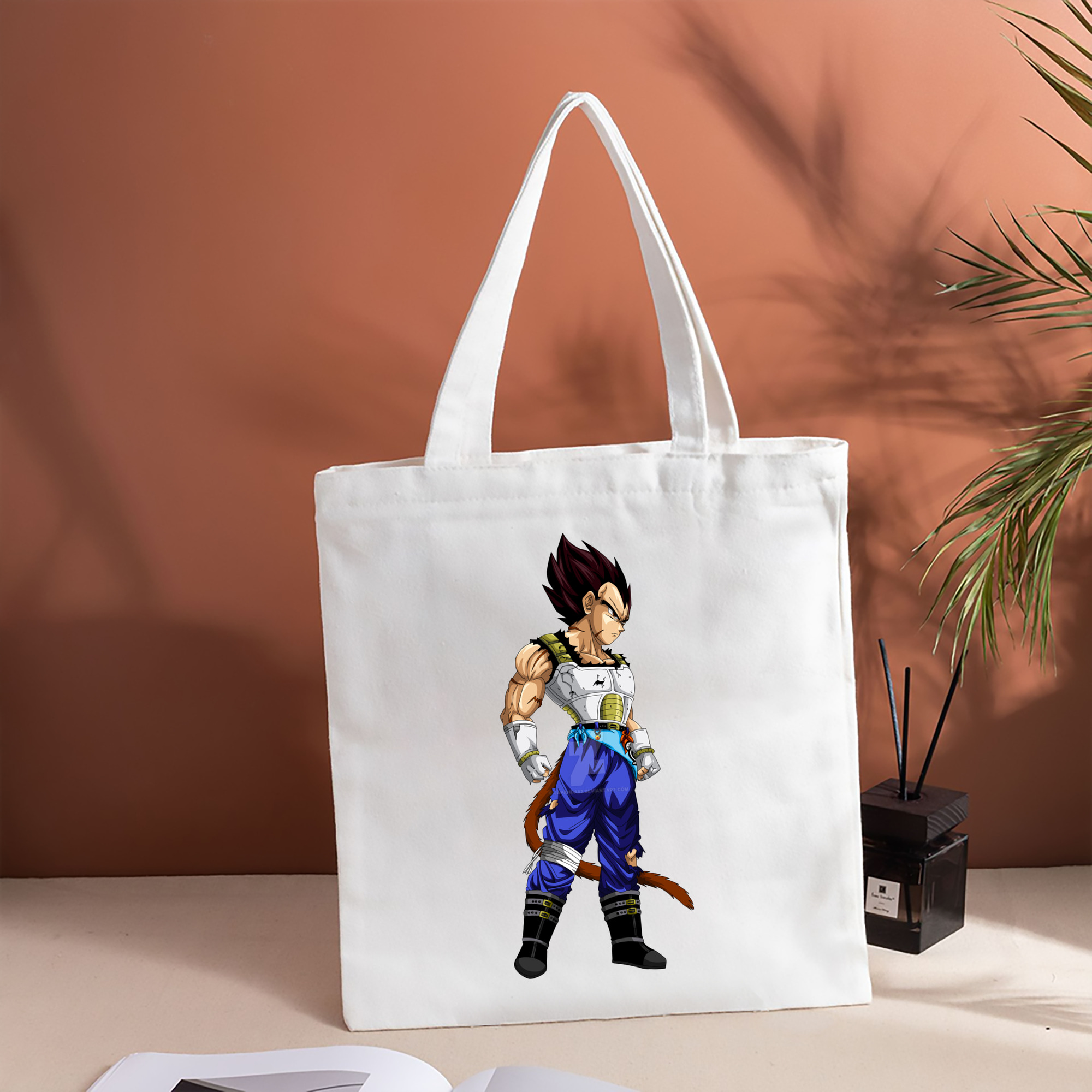 ドラゴンボール ベジータ四世（Bejīta Yonsei）DRAGON BALL Vegeta IV 縦型キャンバス生地手提げバッグ　トートバッグ