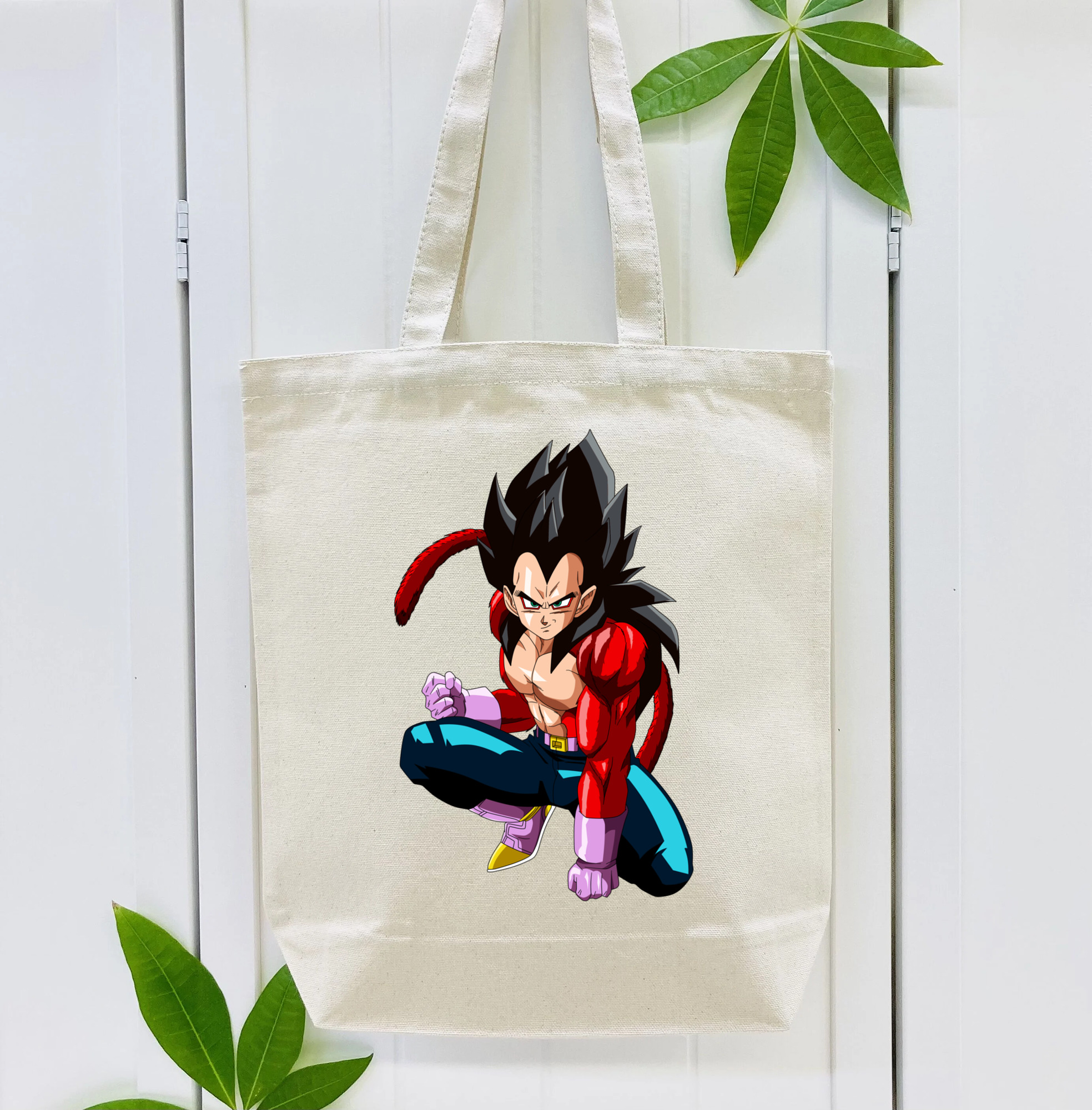 ドラゴンボール ベジータ四世（Bejīta Yonsei）DRAGON BALL Vegeta IV 縦型キャンバス生地手提げバッグ　トートバッグ