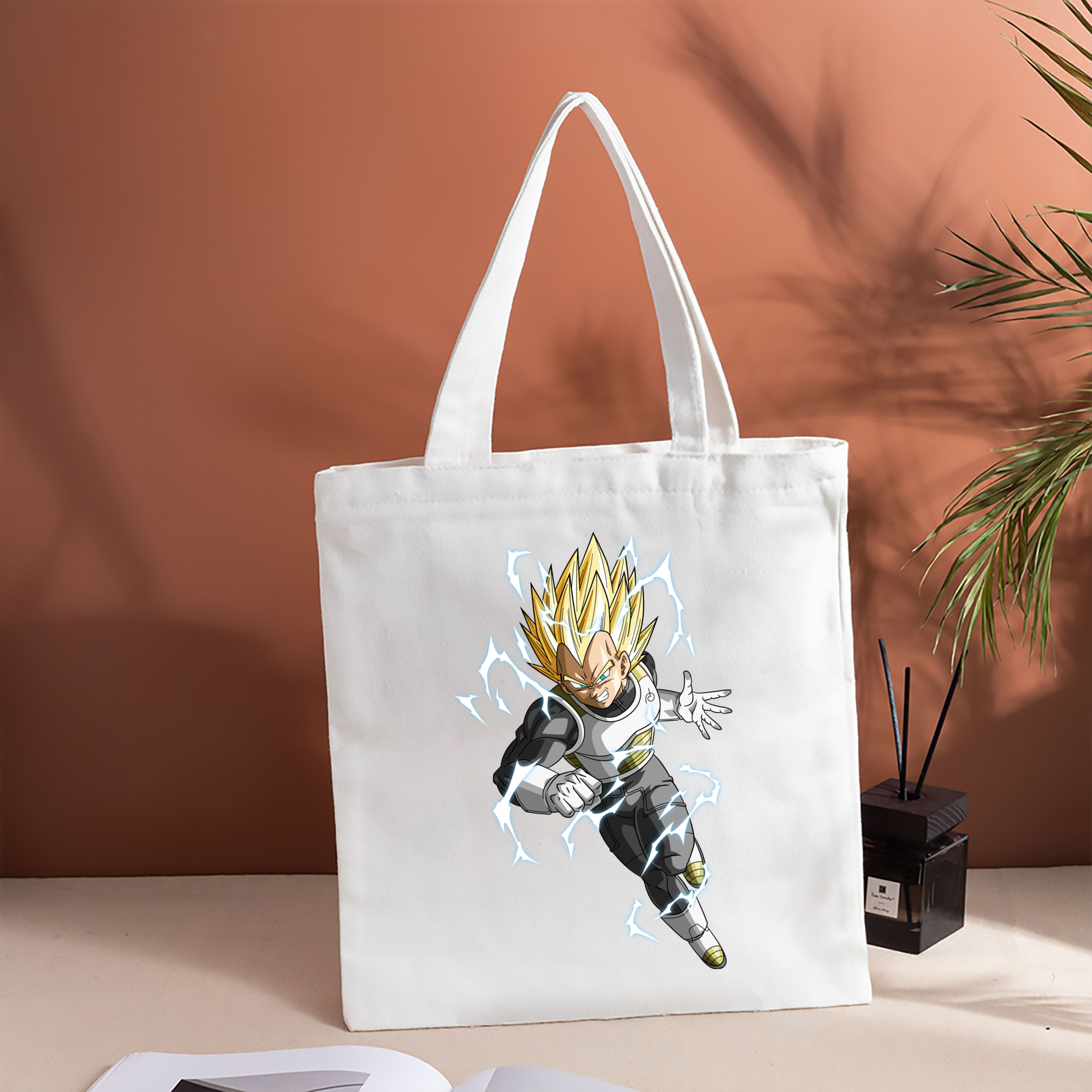 ドラゴンボール ベジータ四世（Bejīta Yonsei）DRAGON BALL Vegeta IV 縦型キャンバス生地手提げバッグ　トートバッグ