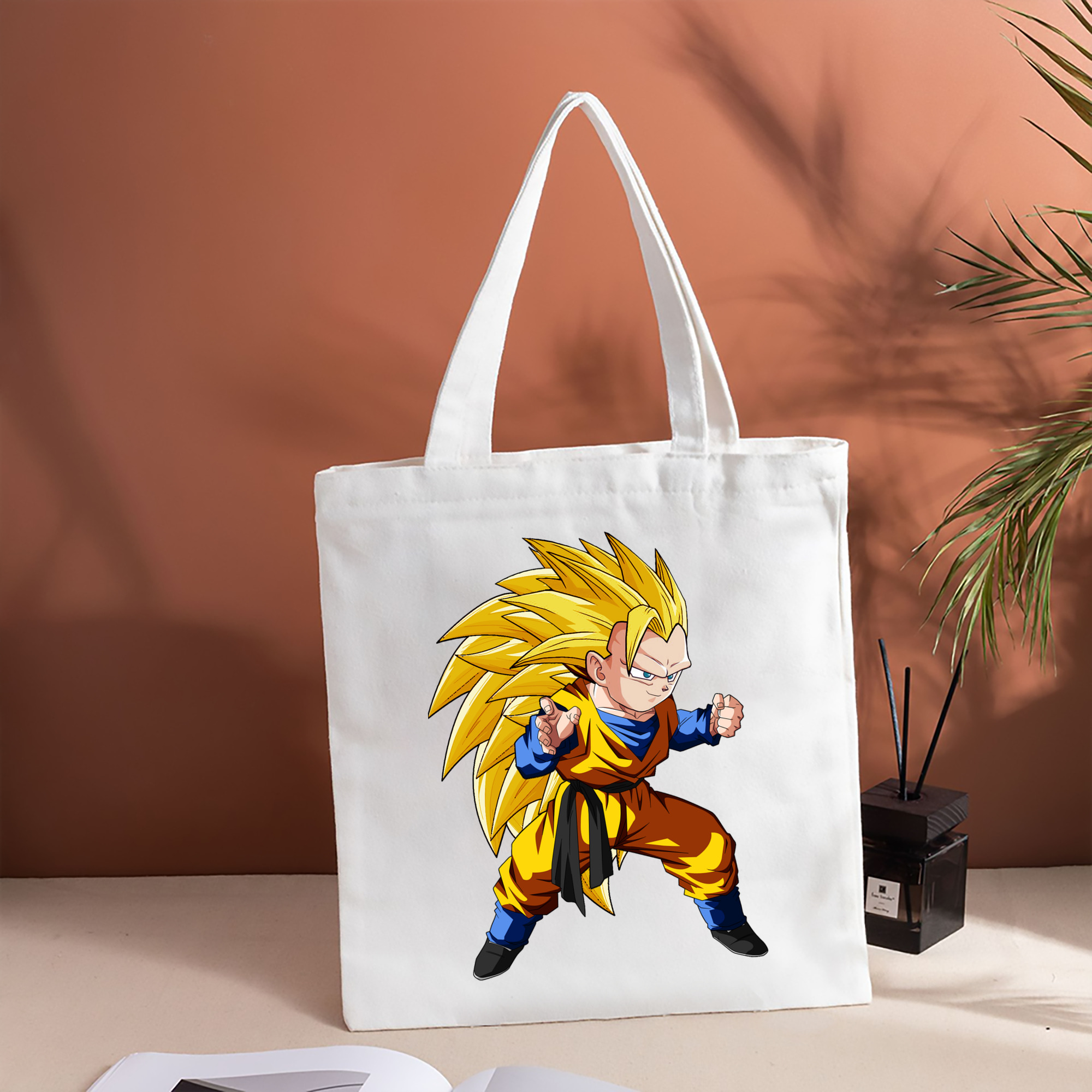 ドラゴンボール ベジータ四世（Bejīta Yonsei）DRAGON BALL Vegeta IV 縦型キャンバス生地手提げバッグ　トートバッグ