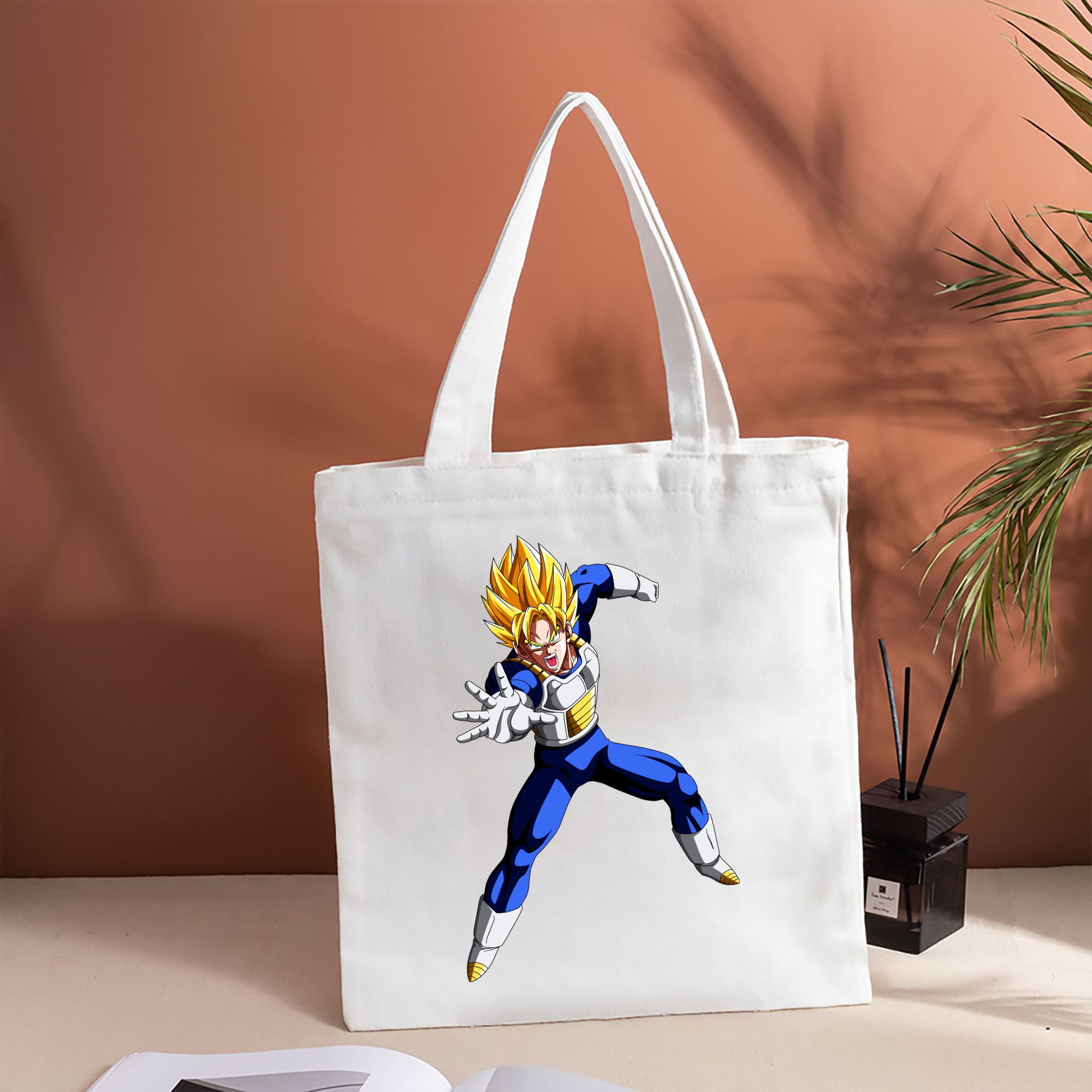 ドラゴンボール ベジータ四世（Bejīta Yonsei）DRAGON BALL Vegeta IV 縦型キャンバス生地手提げバッグ　トートバッグ