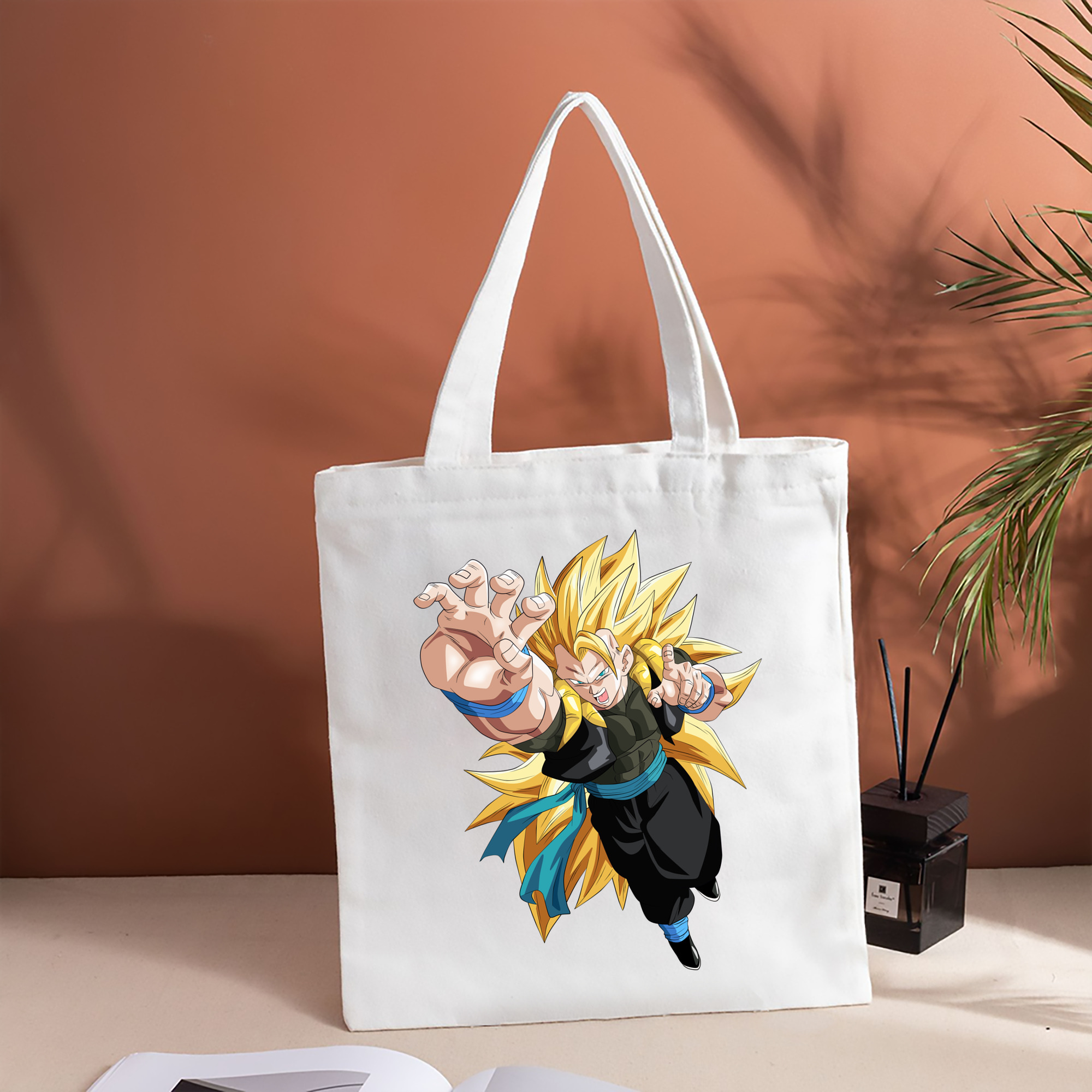 ドラゴンボール ベジータ四世（Bejīta Yonsei）DRAGON BALL Vegeta IV 縦型キャンバス生地手提げバッグ　トートバッグ