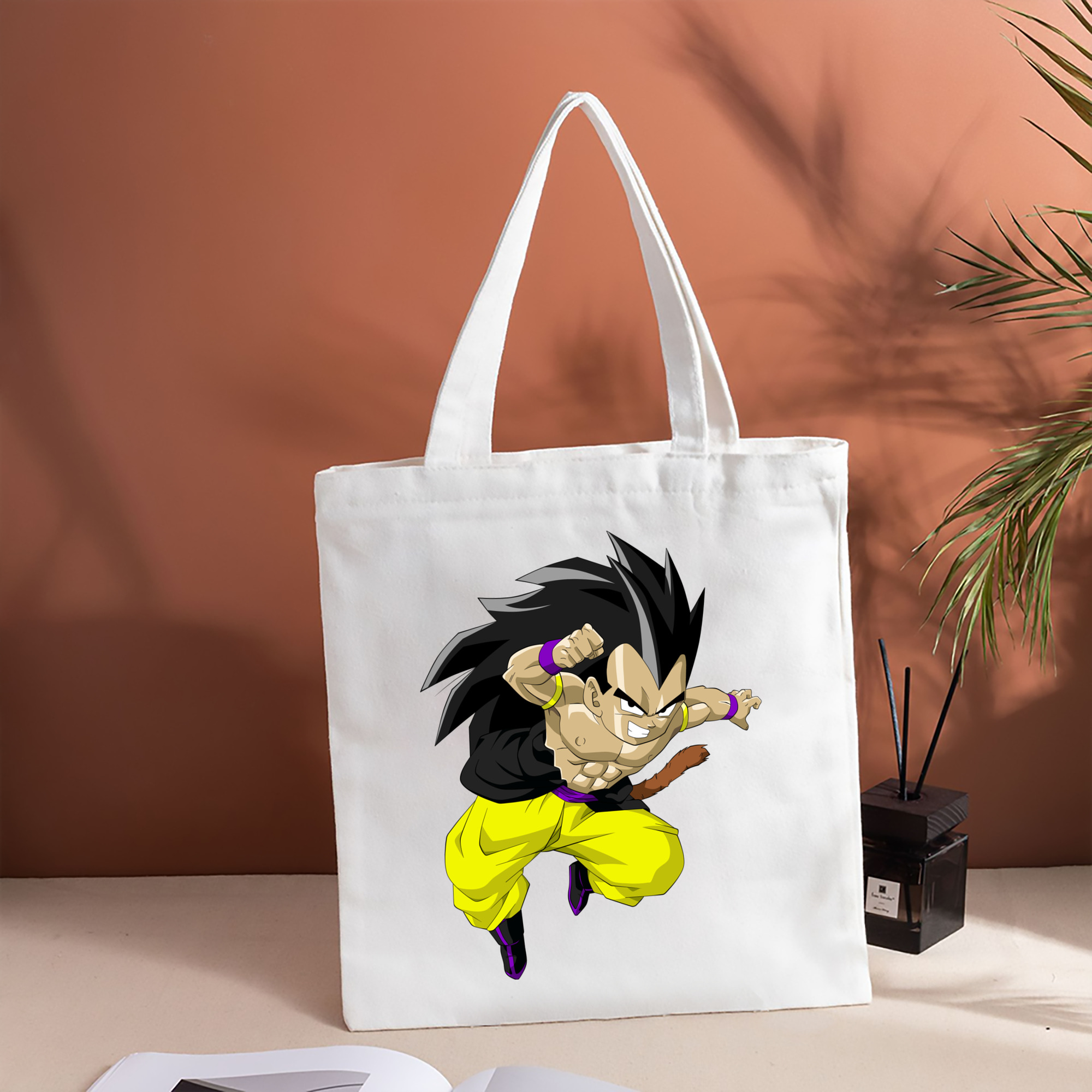 ドラゴンボール ベジータ四世（Bejīta Yonsei）DRAGON BALL Vegeta IV 縦型キャンバス生地手提げバッグ　トートバッグ