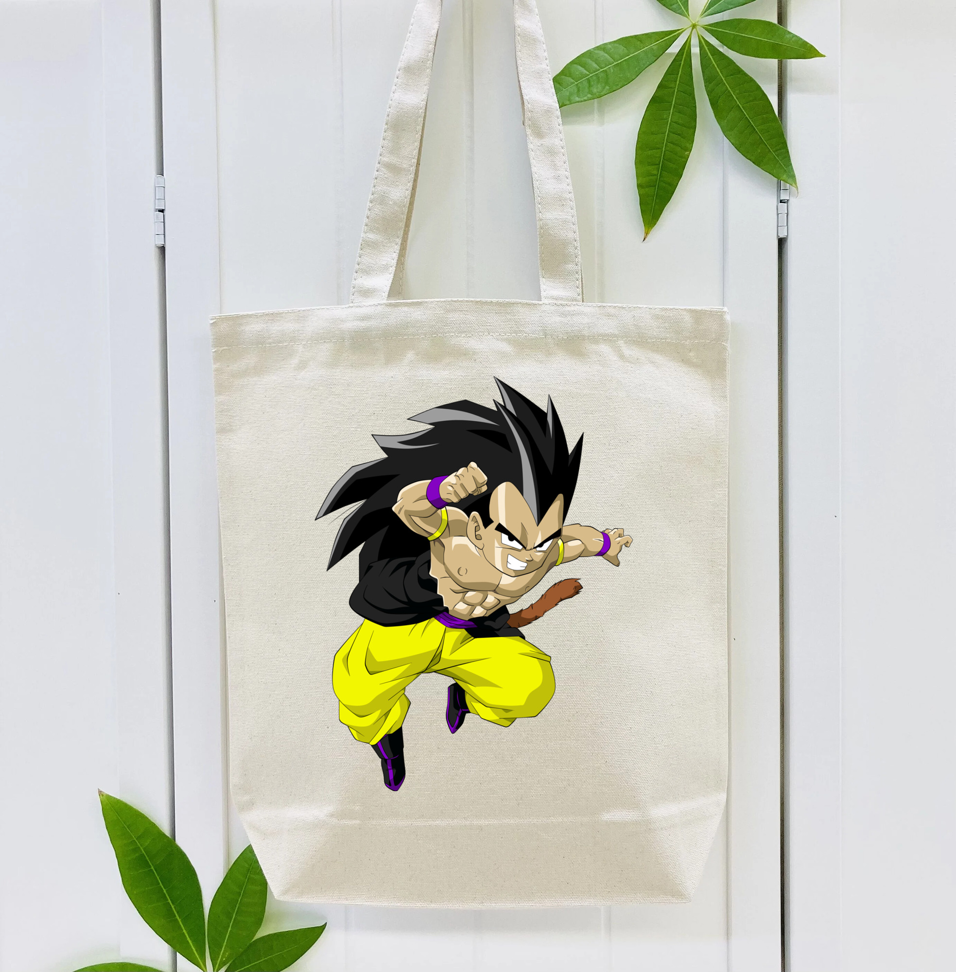 ドラゴンボール ベジータ四世（Bejīta Yonsei）DRAGON BALL Vegeta IV 縦型キャンバス生地手提げバッグ　トートバッグ