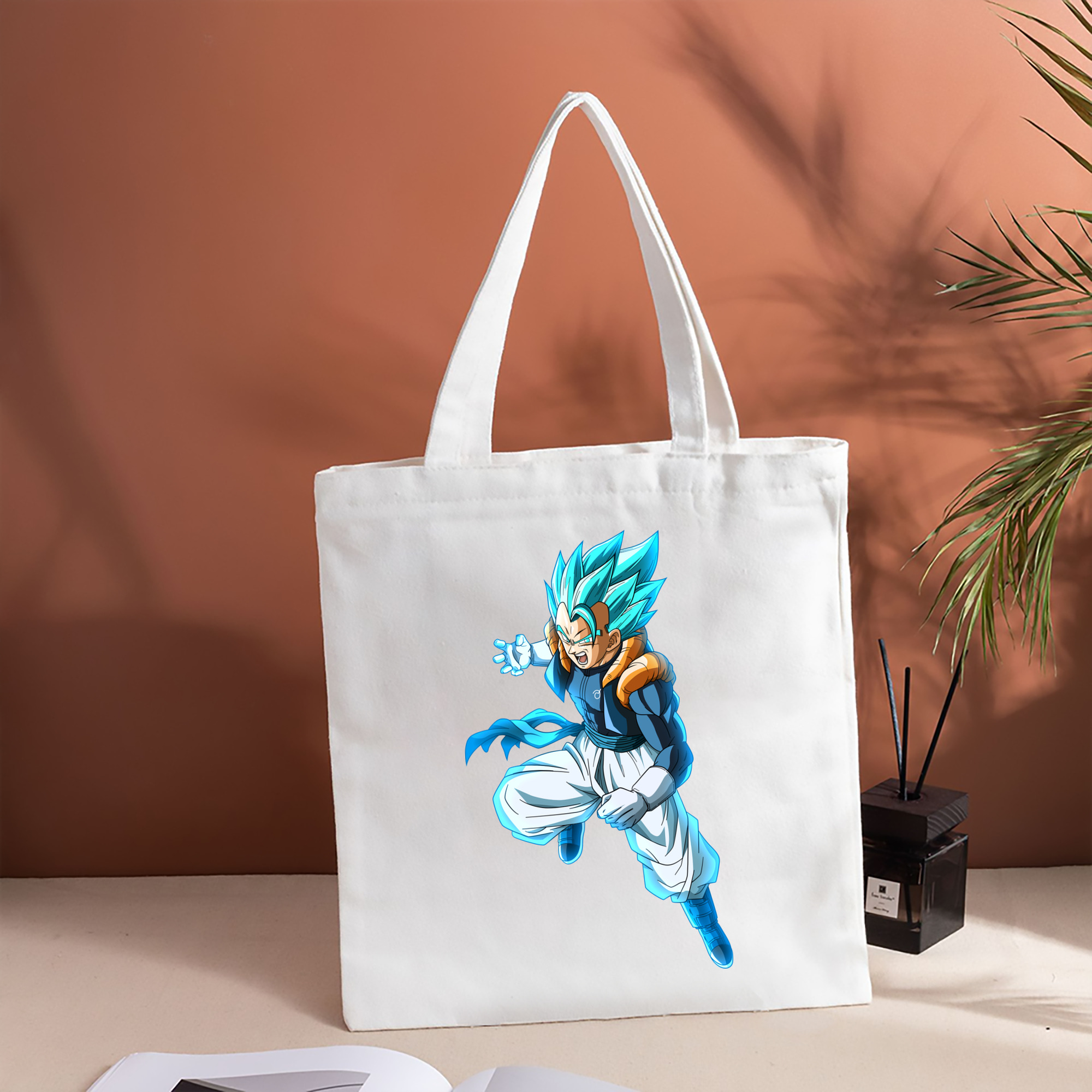 ドラゴンボール ベジータ四世（Bejīta Yonsei）DRAGON BALL Vegeta IV 縦型キャンバス生地手提げバッグ　トートバッグ