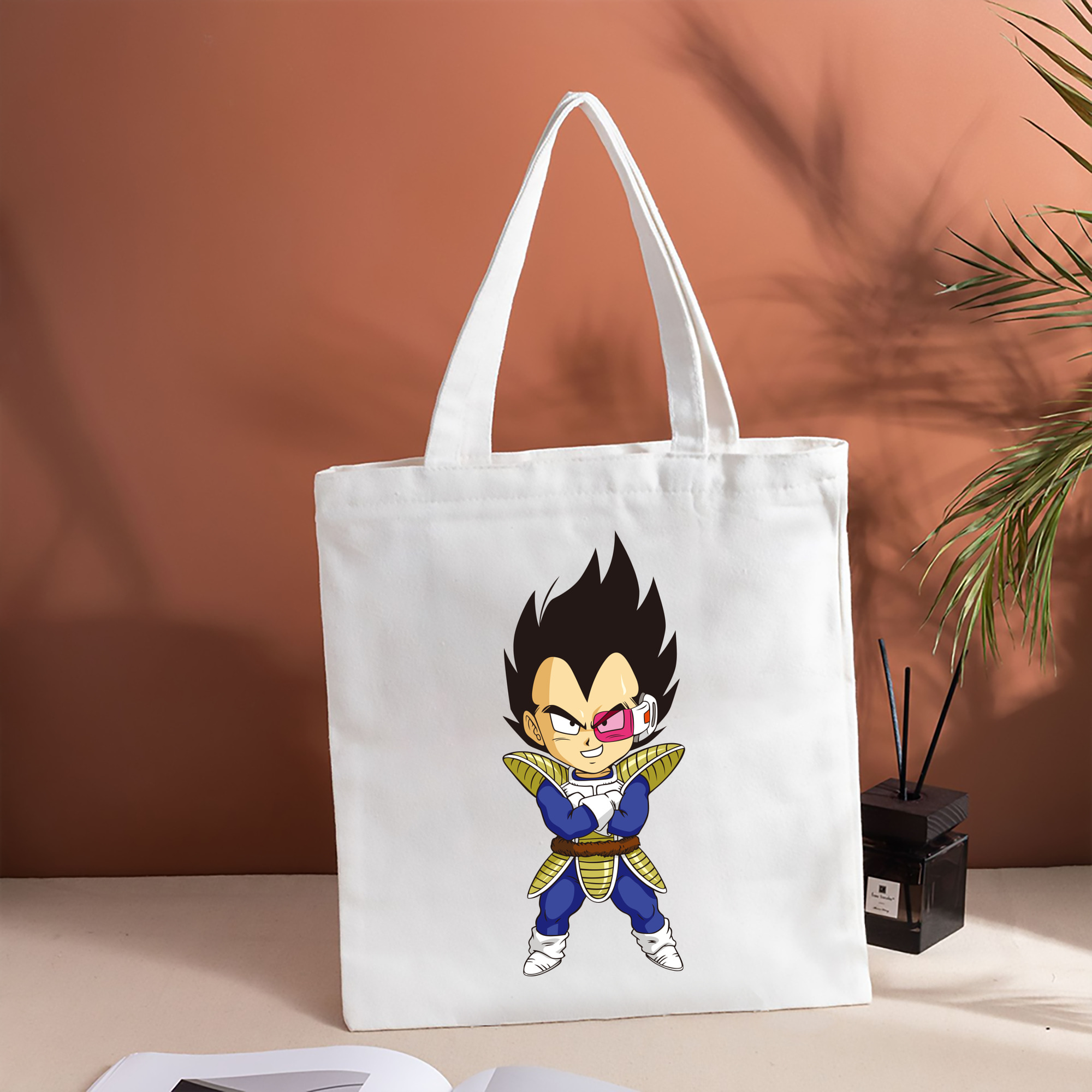 ドラゴンボール ベジータ四世（Bejīta Yonsei）DRAGON BALL Vegeta IV 縦型キャンバス生地手提げバッグ　トートバッグ