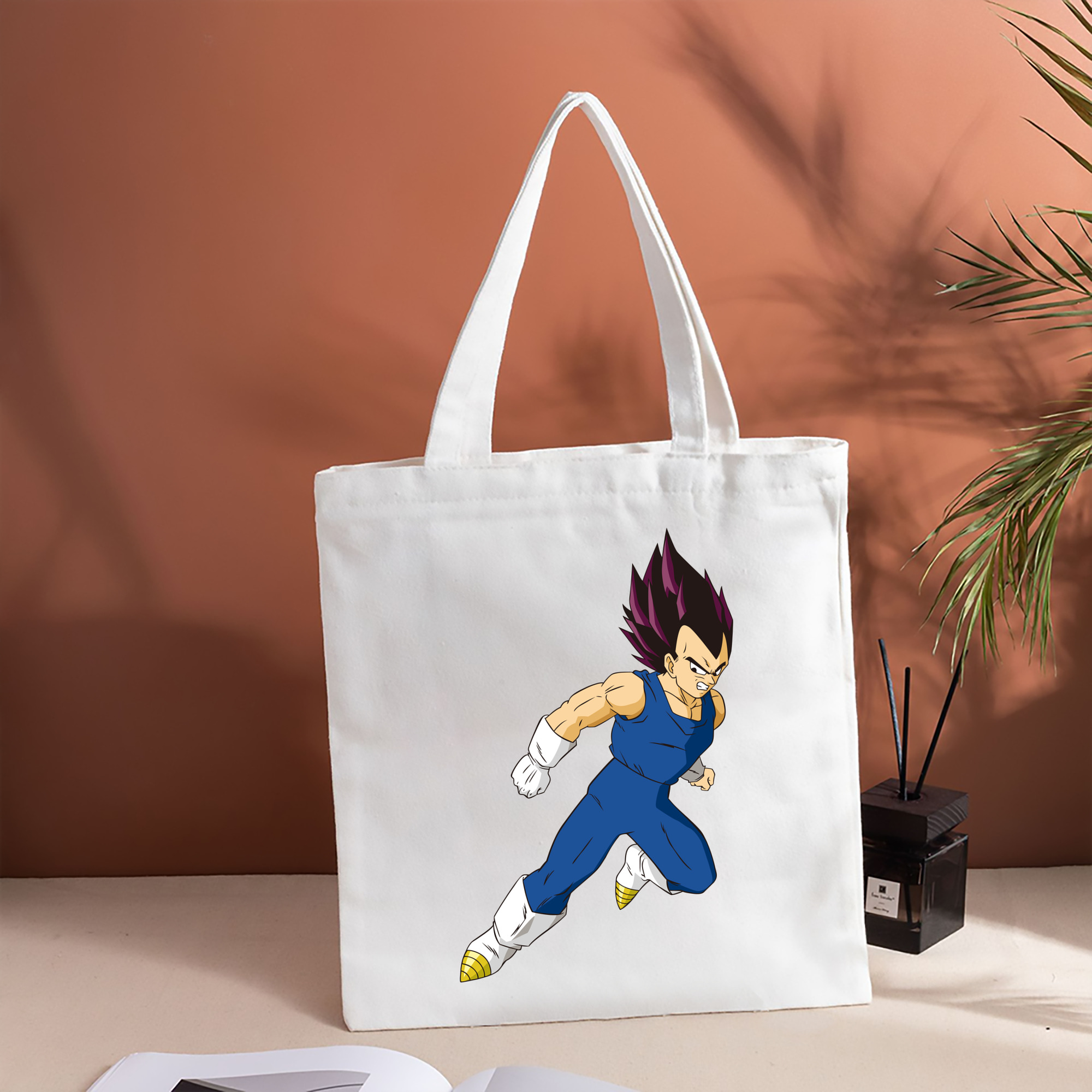ドラゴンボール ベジータ四世（Bejīta Yonsei）DRAGON BALL Vegeta IV 縦型キャンバス生地手提げバッグ　トートバッグ