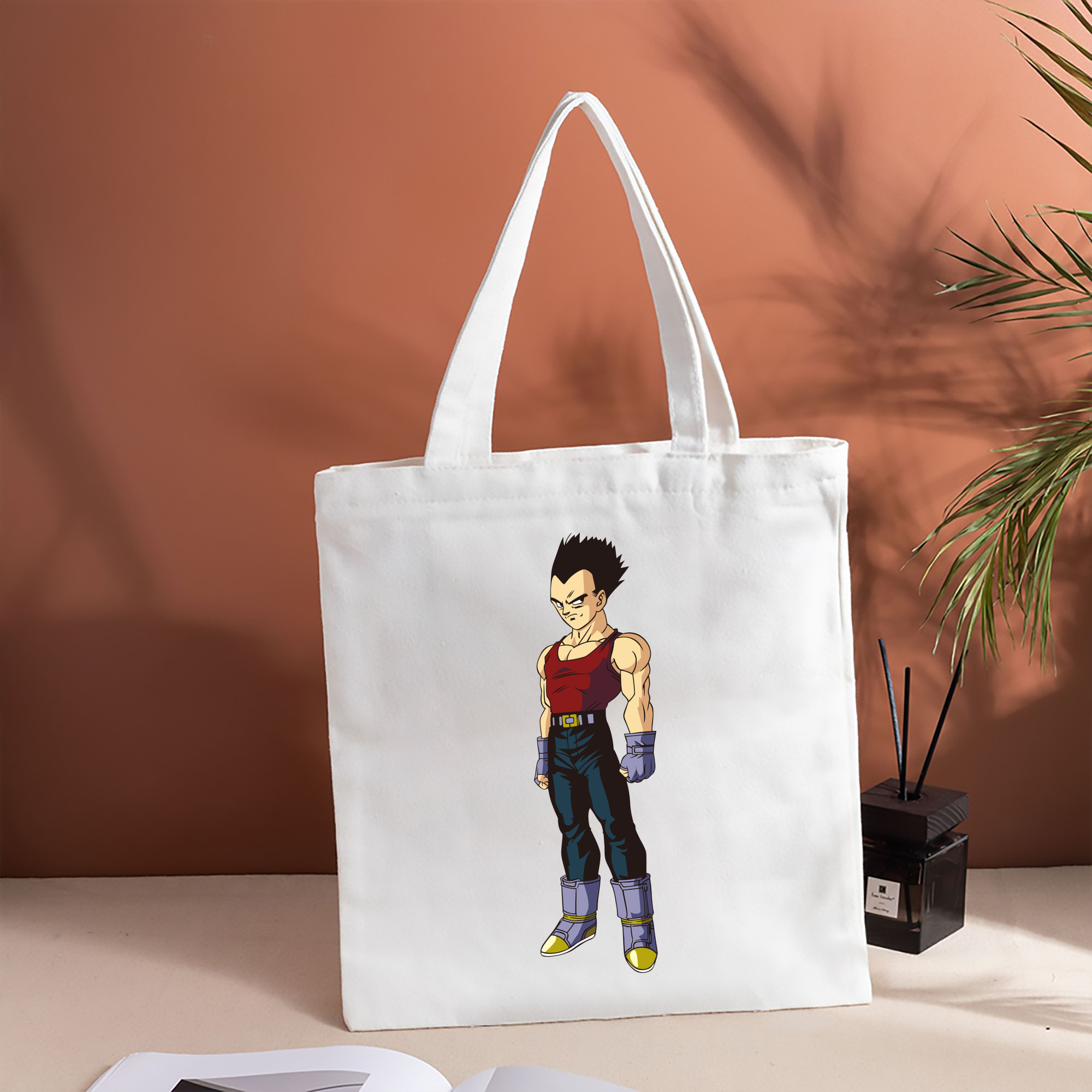 ドラゴンボール ベジータ四世（Bejīta Yonsei）DRAGON BALL Vegeta IV 縦型キャンバス生地手提げバッグ　トートバッグ
