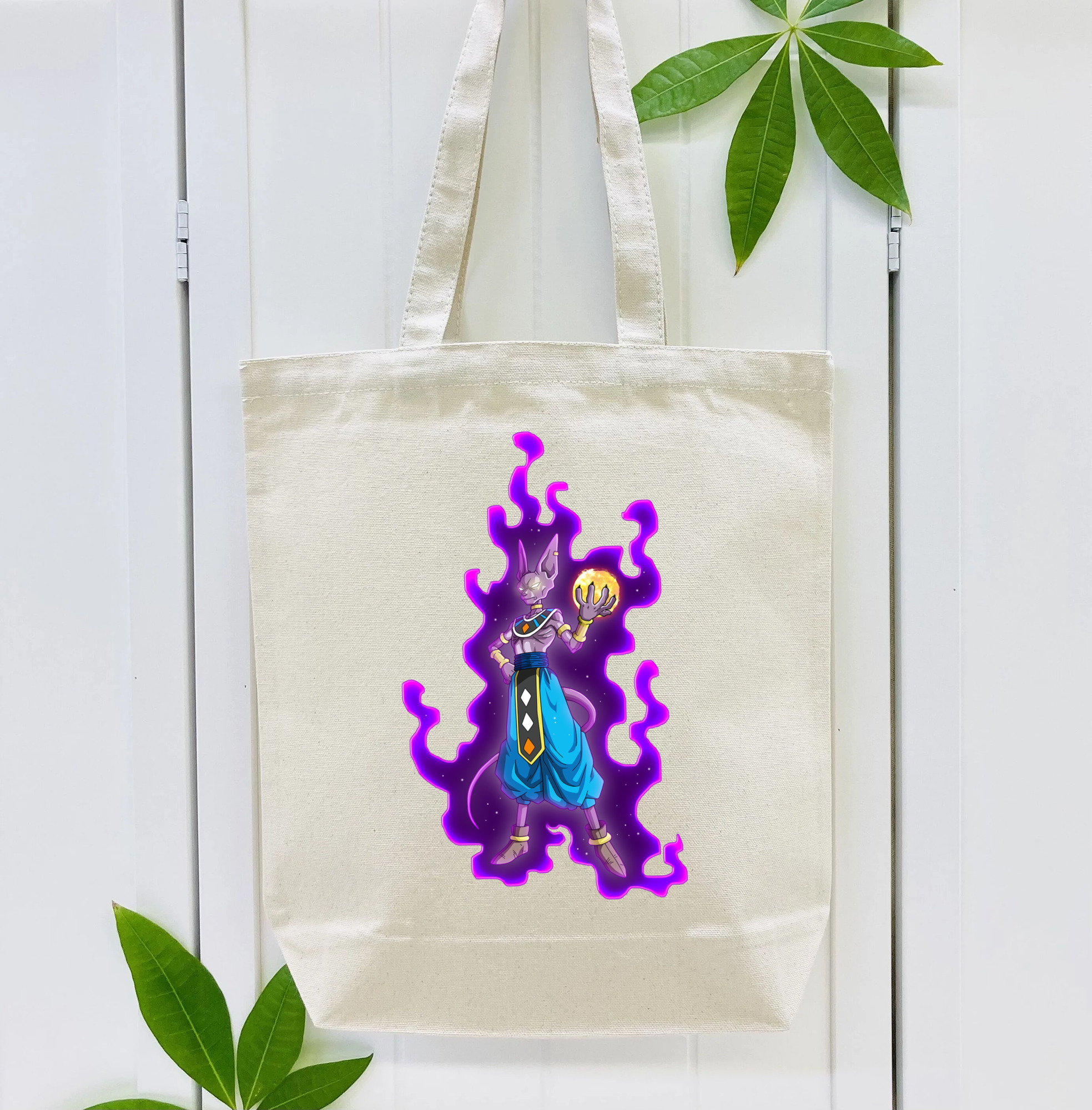 ドラゴンボール ビルス 破壊神ビルス DRAGON BALL Beerus Birusu 縦型キャンバス生地手提げバッグ　トートバッグ