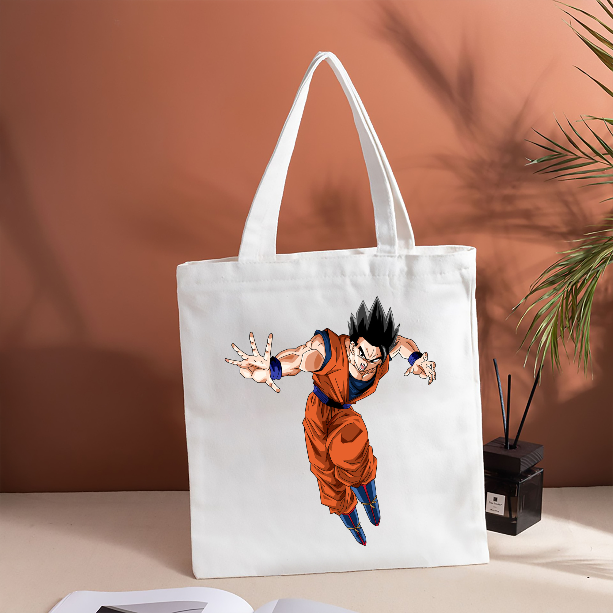 ドラゴンボール 孫 悟飯（そんごはん）DRAGON BALL Son Gohan 縦型キャンバス生地手提げバッグ　トートバッグ