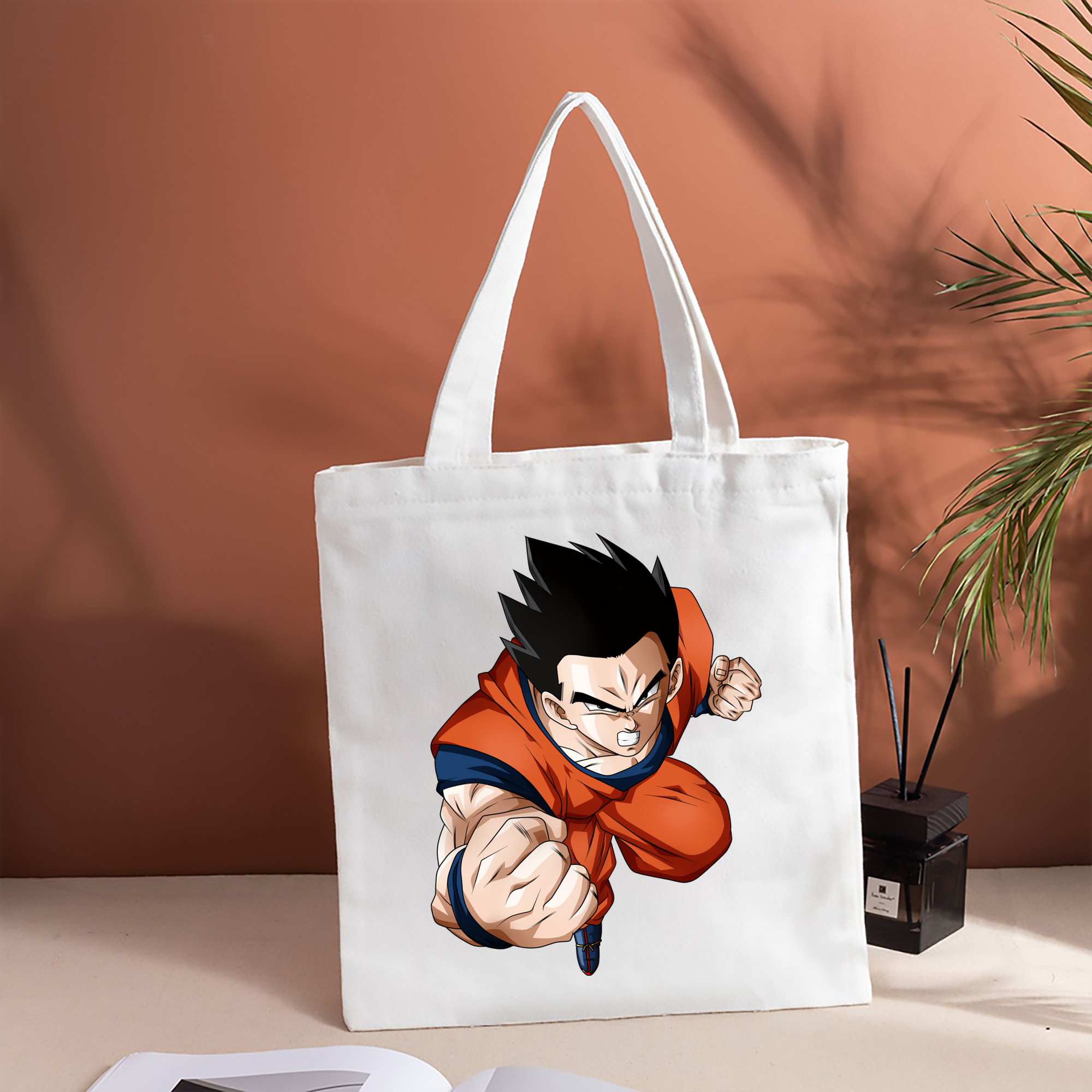 ドラゴンボール 孫 悟飯（そんごはん）DRAGON BALL Son Gohan 縦型キャンバス生地手提げバッグ　トートバッグ