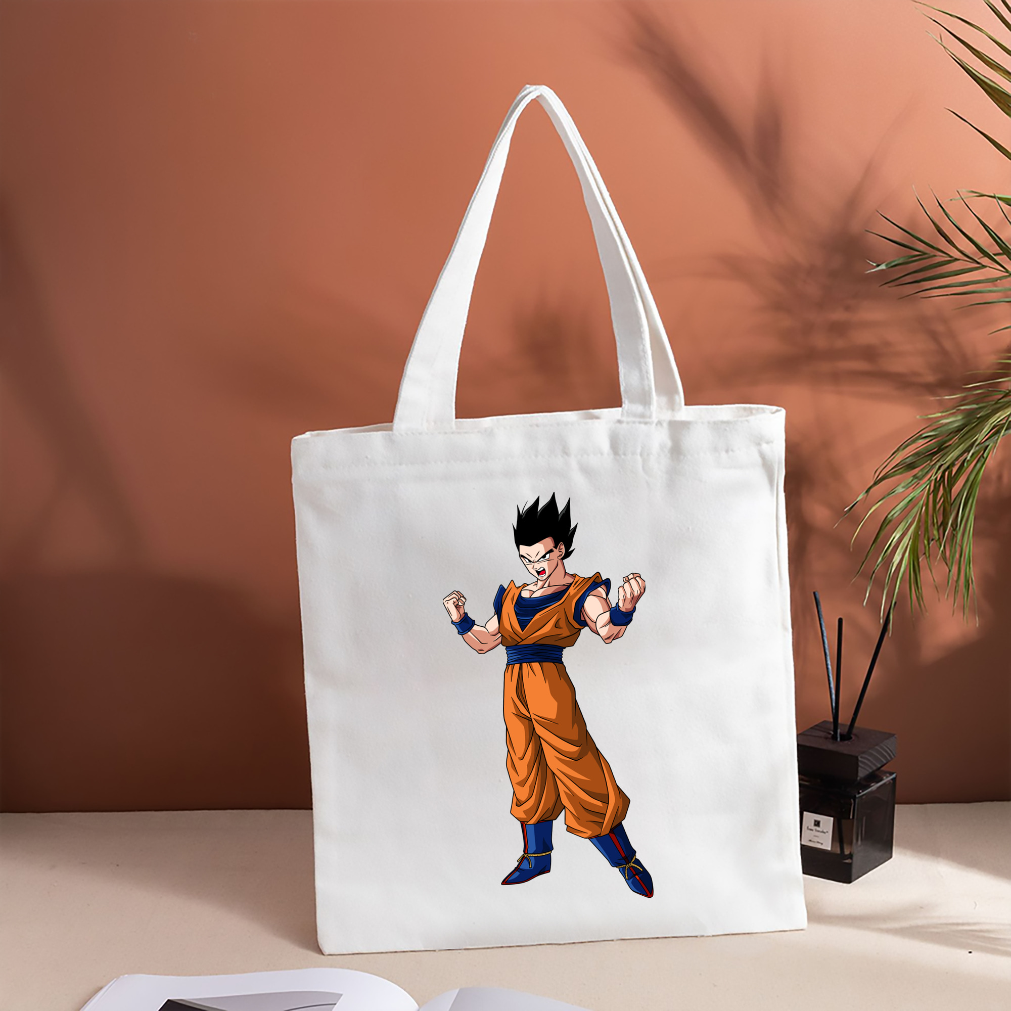 ドラゴンボール 孫 悟飯（そんごはん）DRAGON BALL Son Gohan 縦型キャンバス生地手提げバッグ　トートバッグ
