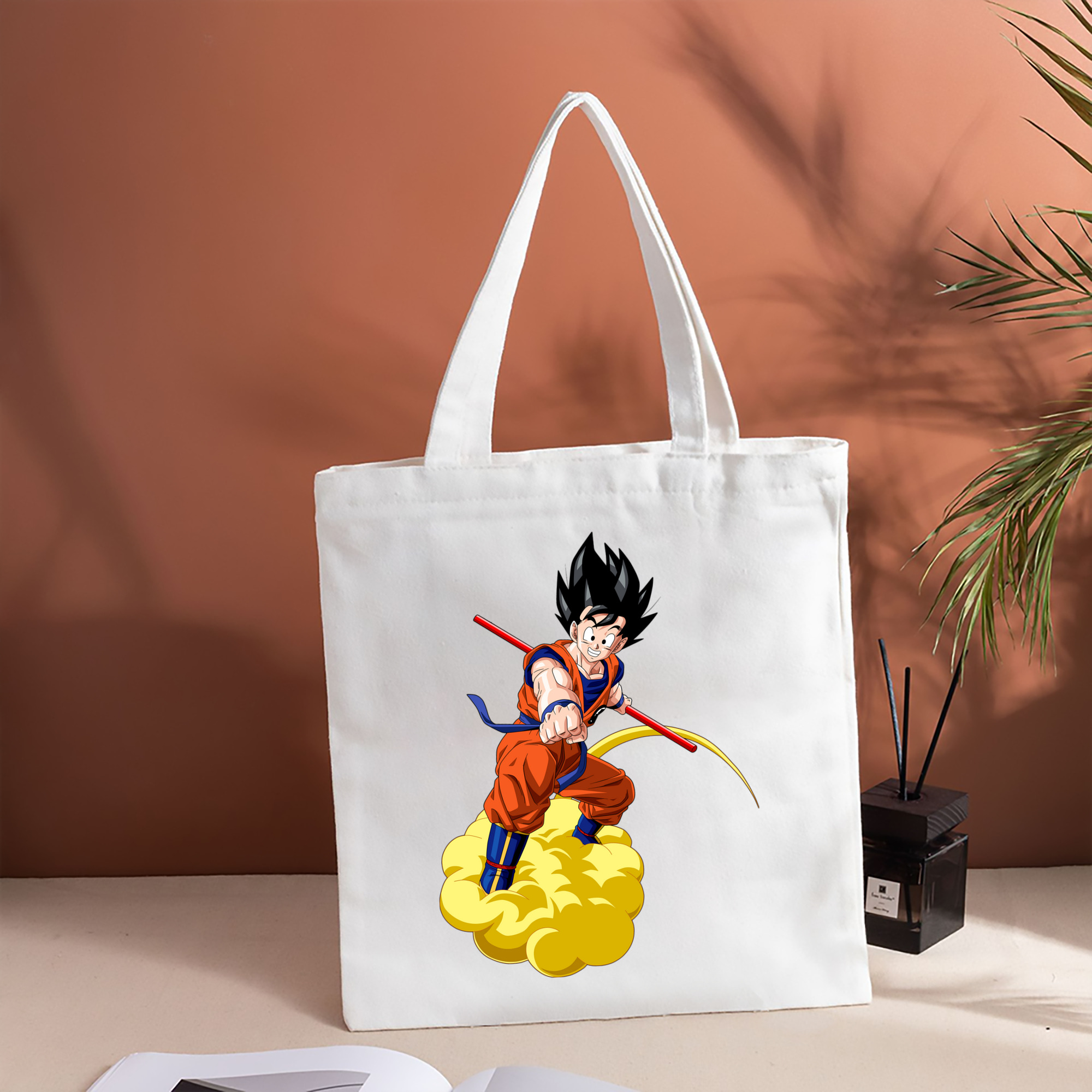 ドラゴンボール 孫 悟飯（そんごはん）DRAGON BALL Son Gohan 縦型キャンバス生地手提げバッグ　トートバッグ